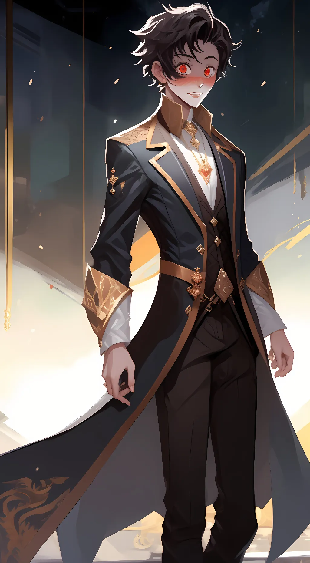 ai character: demon king tanjiro background