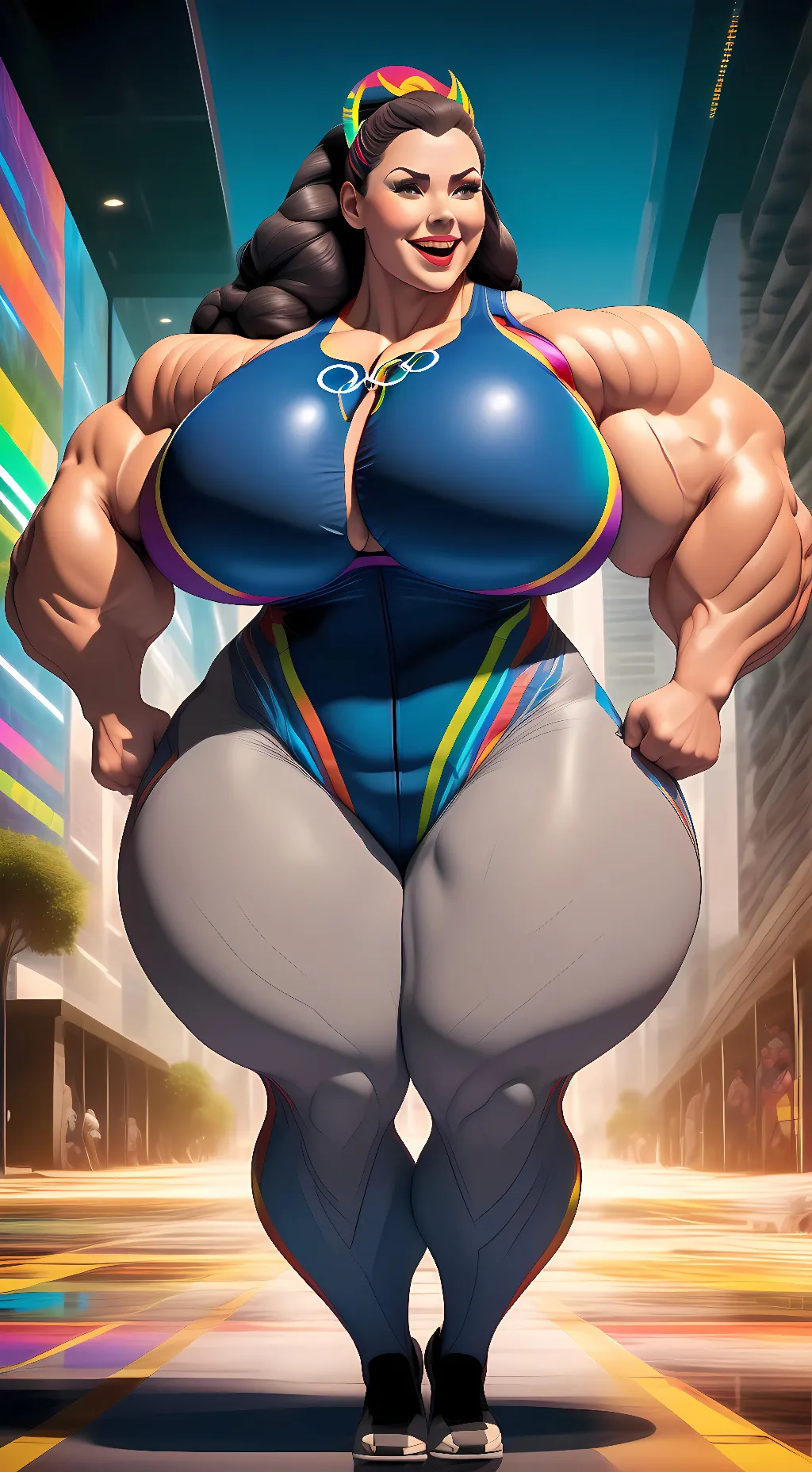 ai character: Gwendolyn Bright background