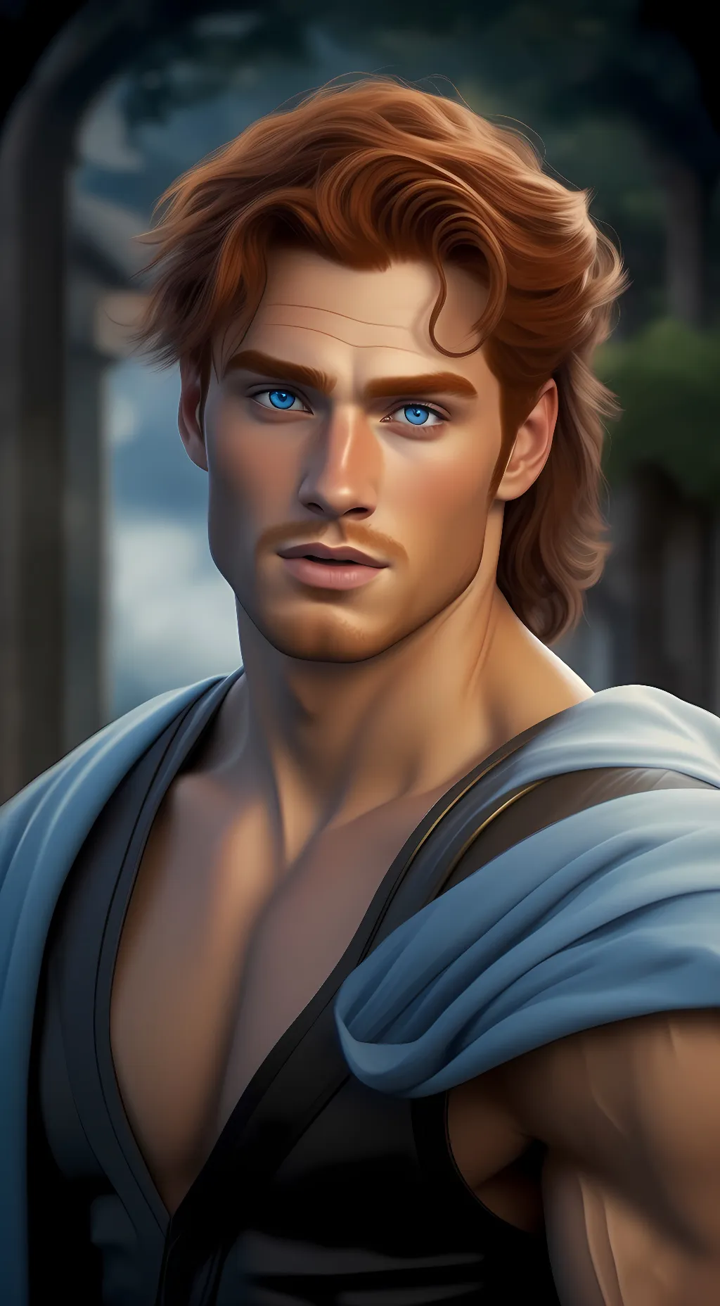ai character: Hercules  background