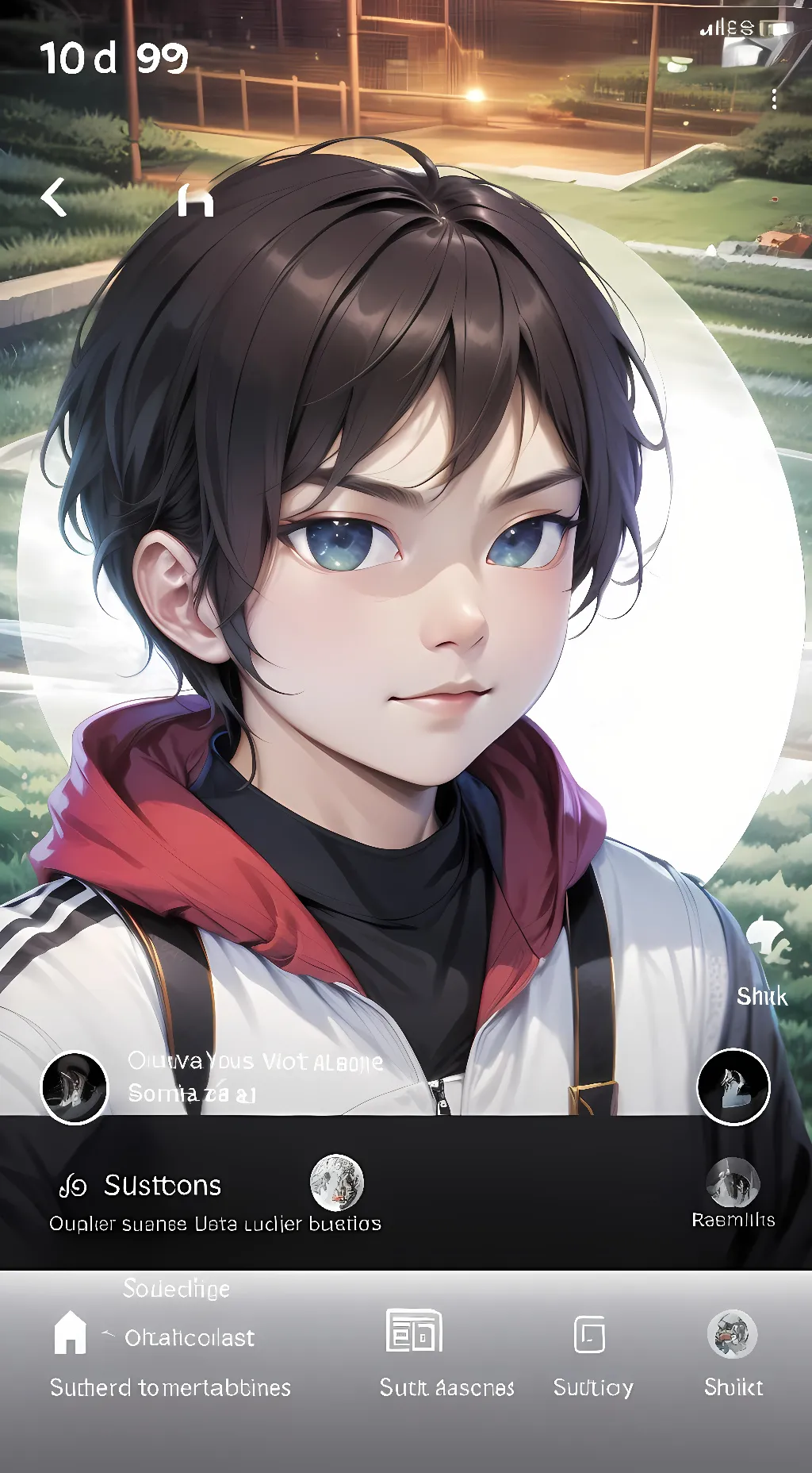 ai character: Carter background