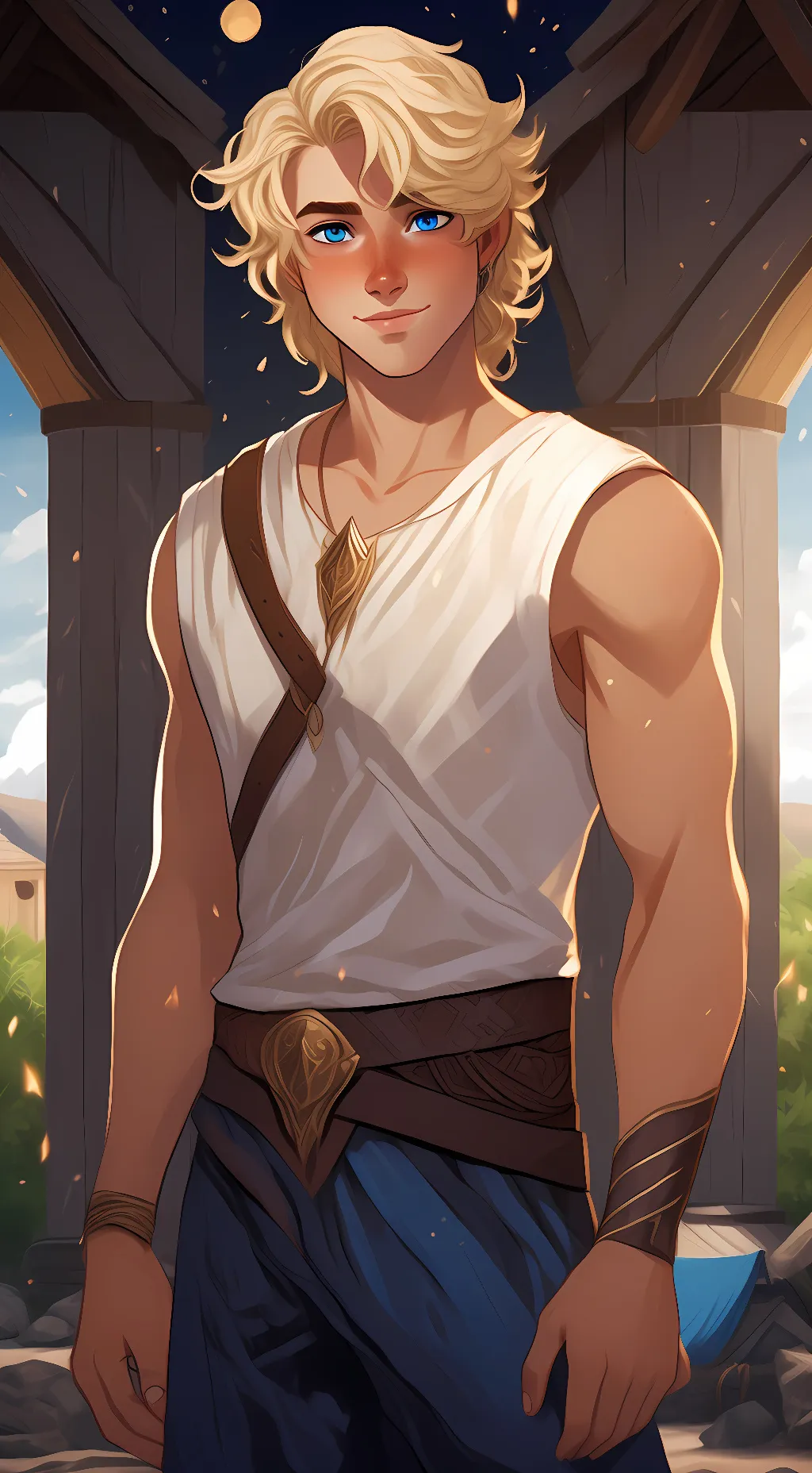 ai character: Will Solace  background