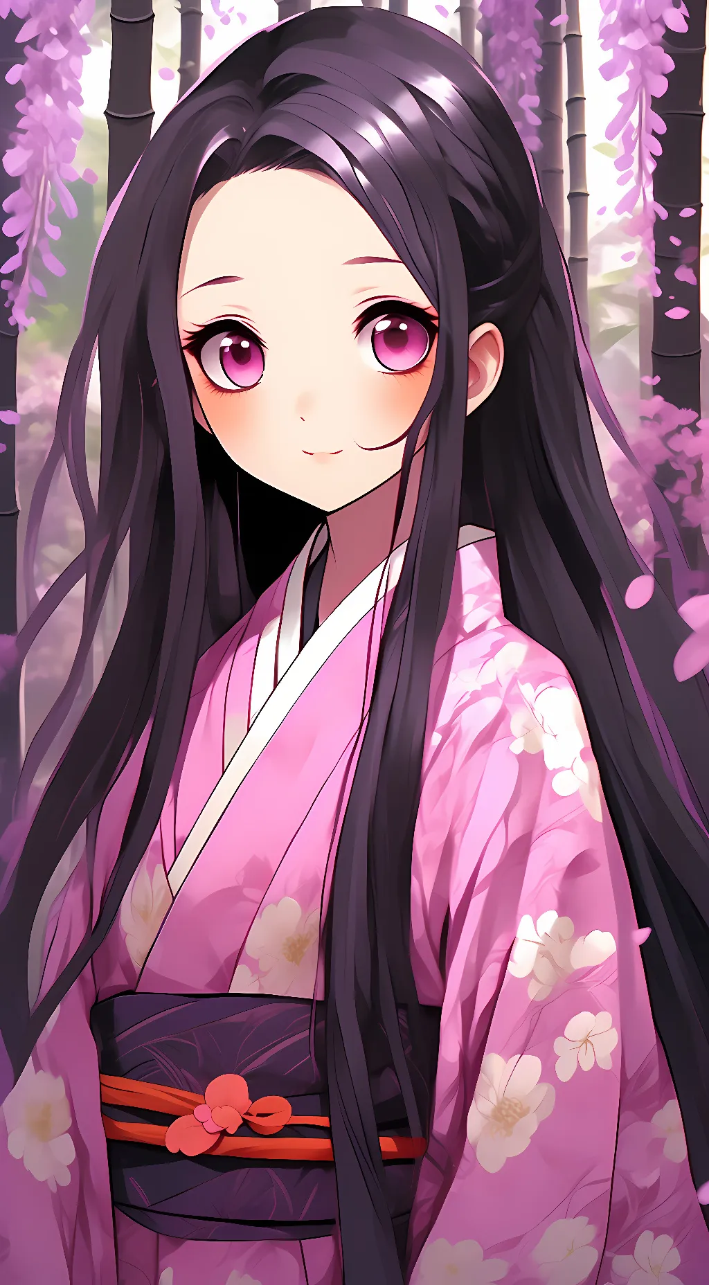 ai character: Nezuko background