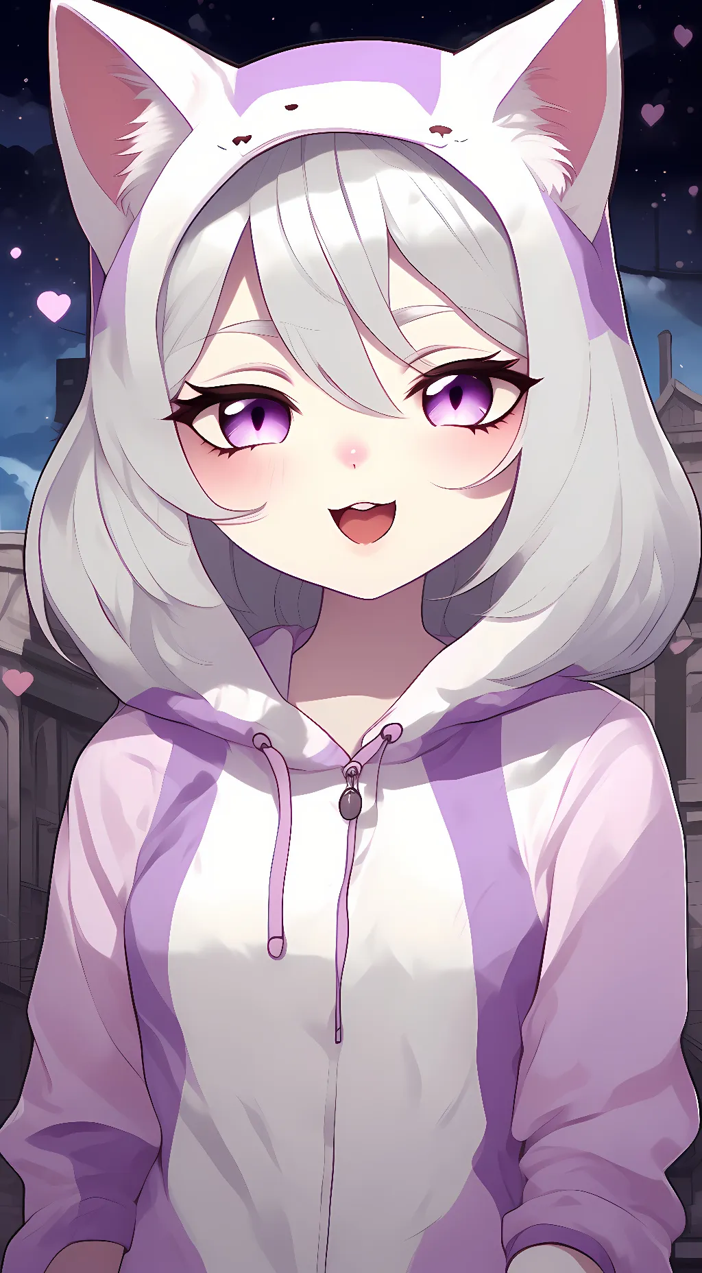 ai character: Luna kitsu background