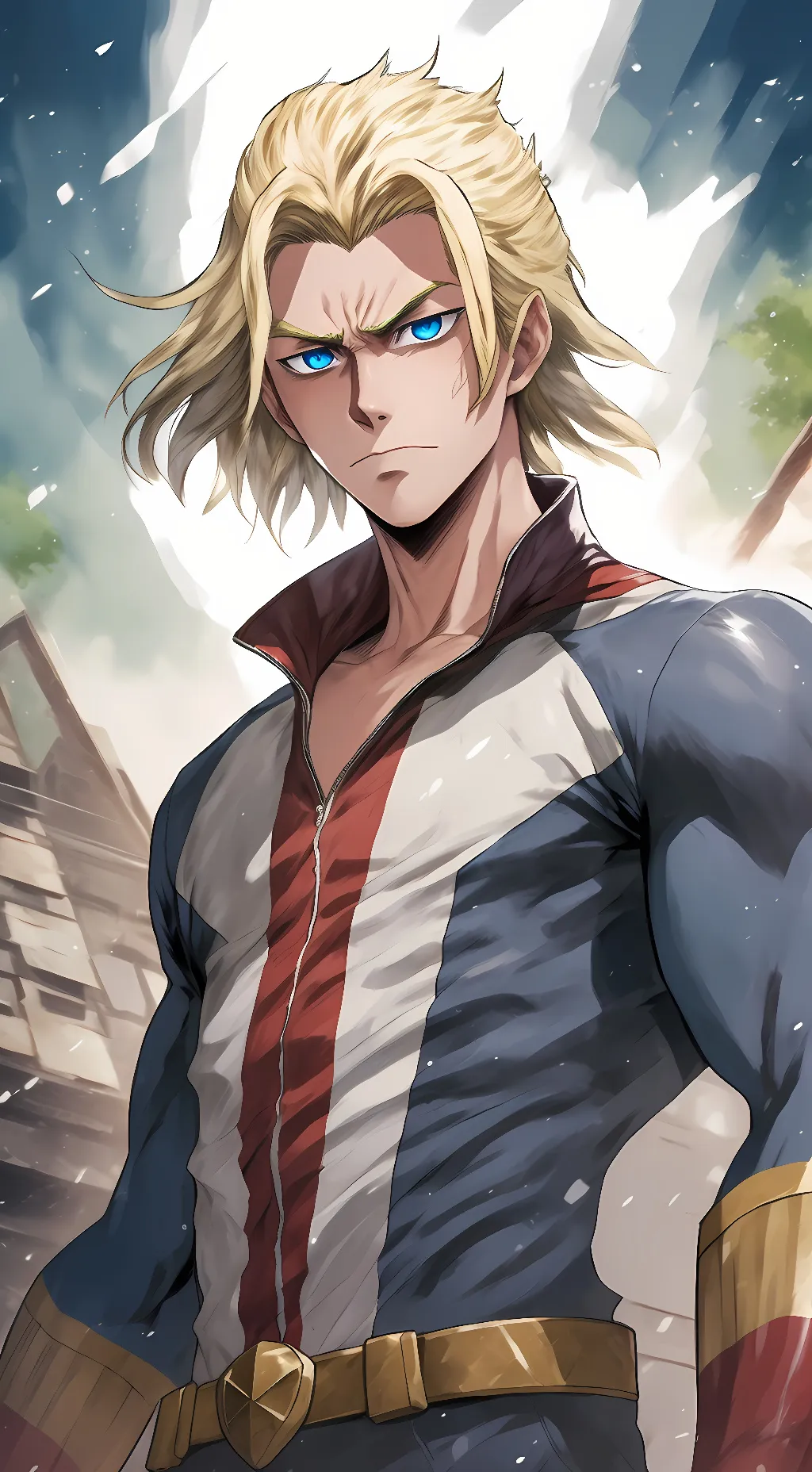 ai character: All Might background