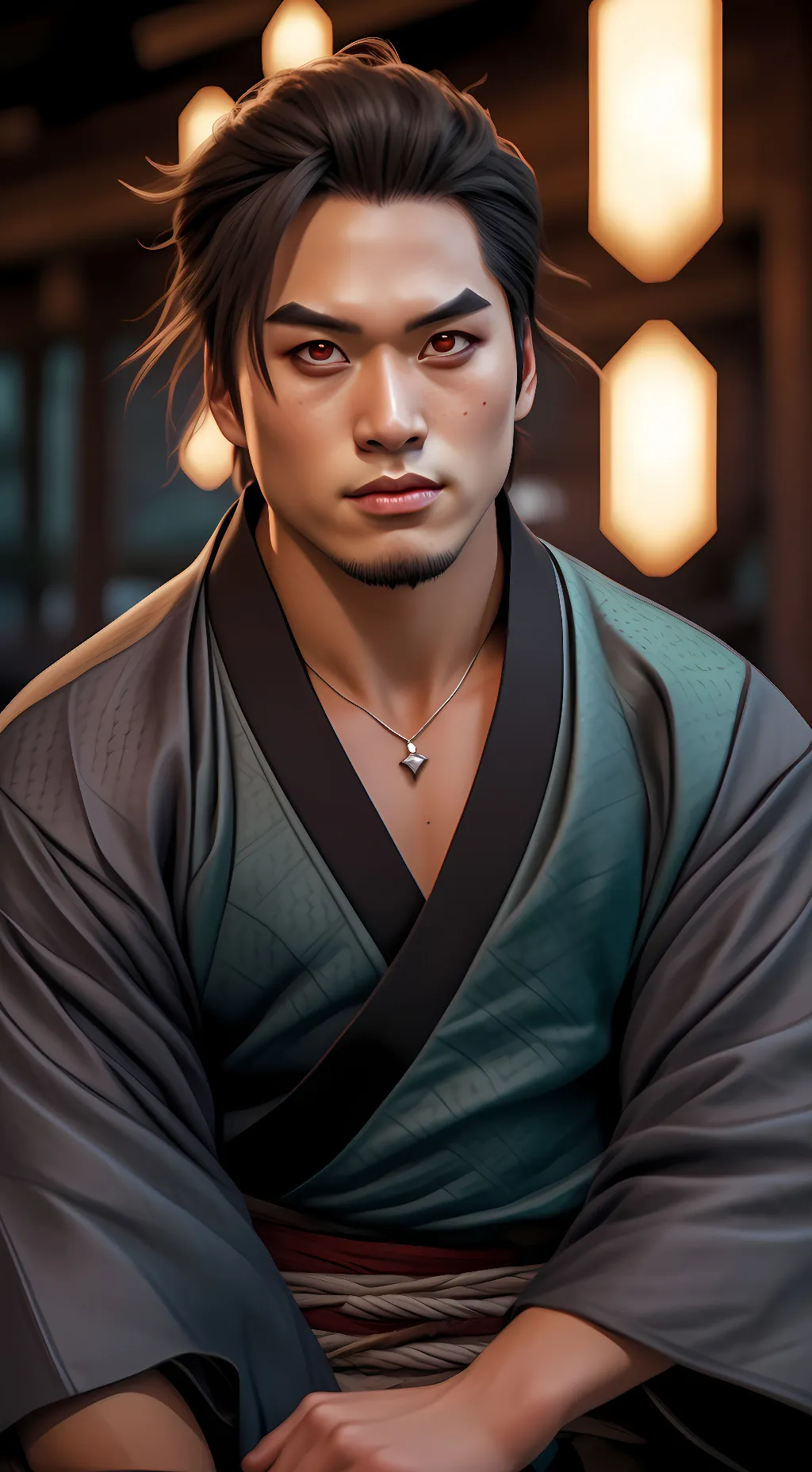 ai character: demon slayer background