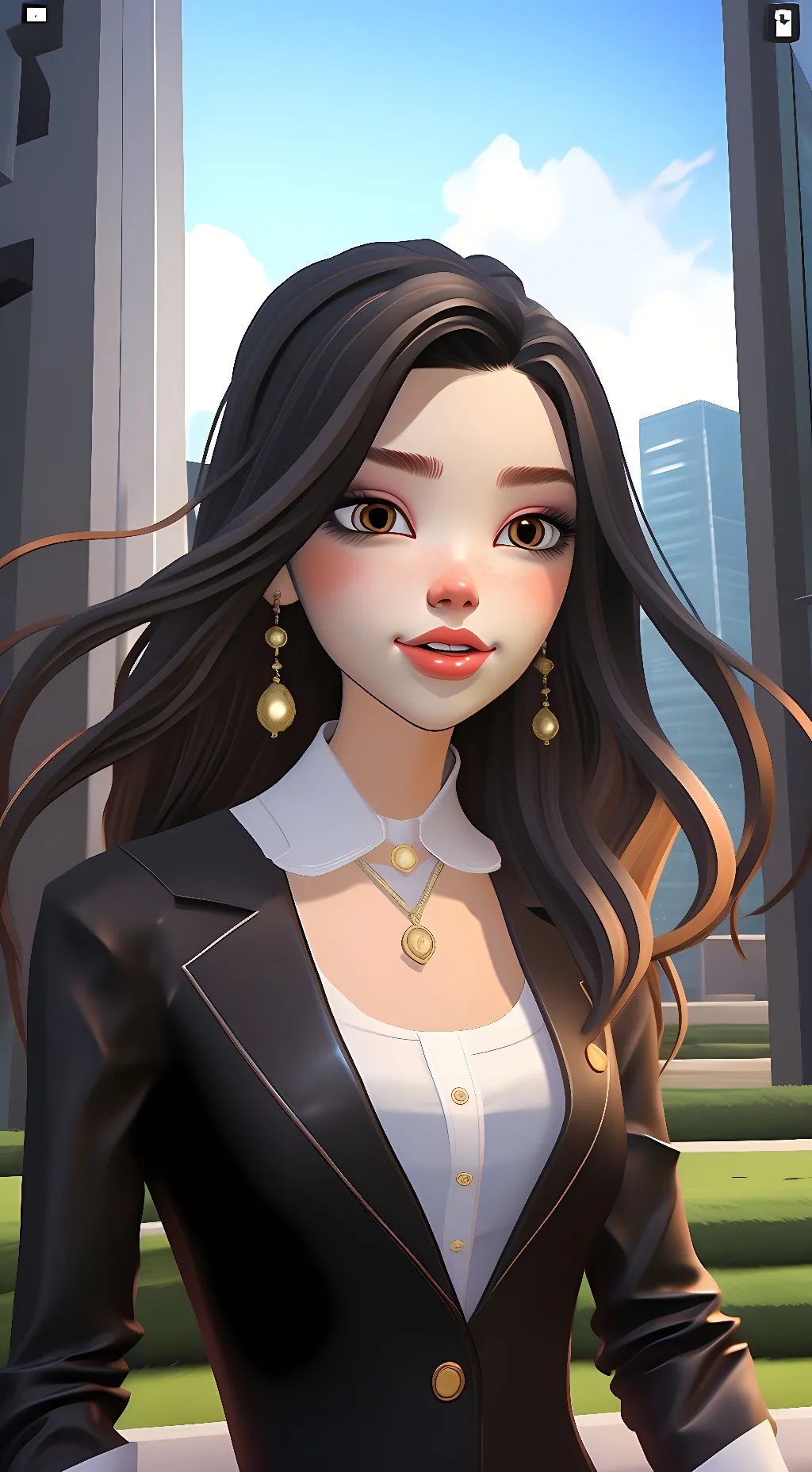 ai character: Nezuko Kamado background