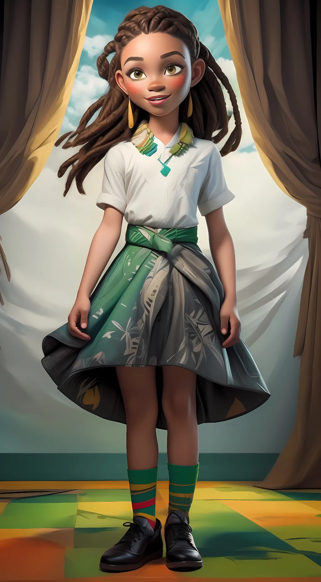 ai character: Komana background