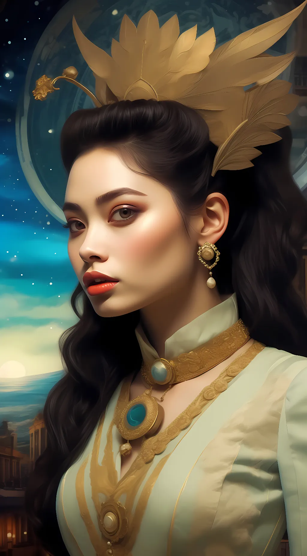 ai character: Moonrise  background