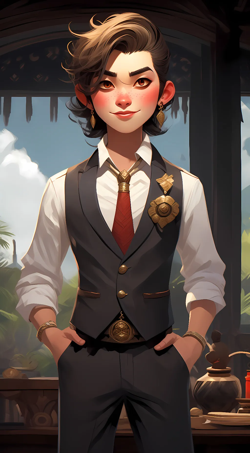 ai character: ban ban background