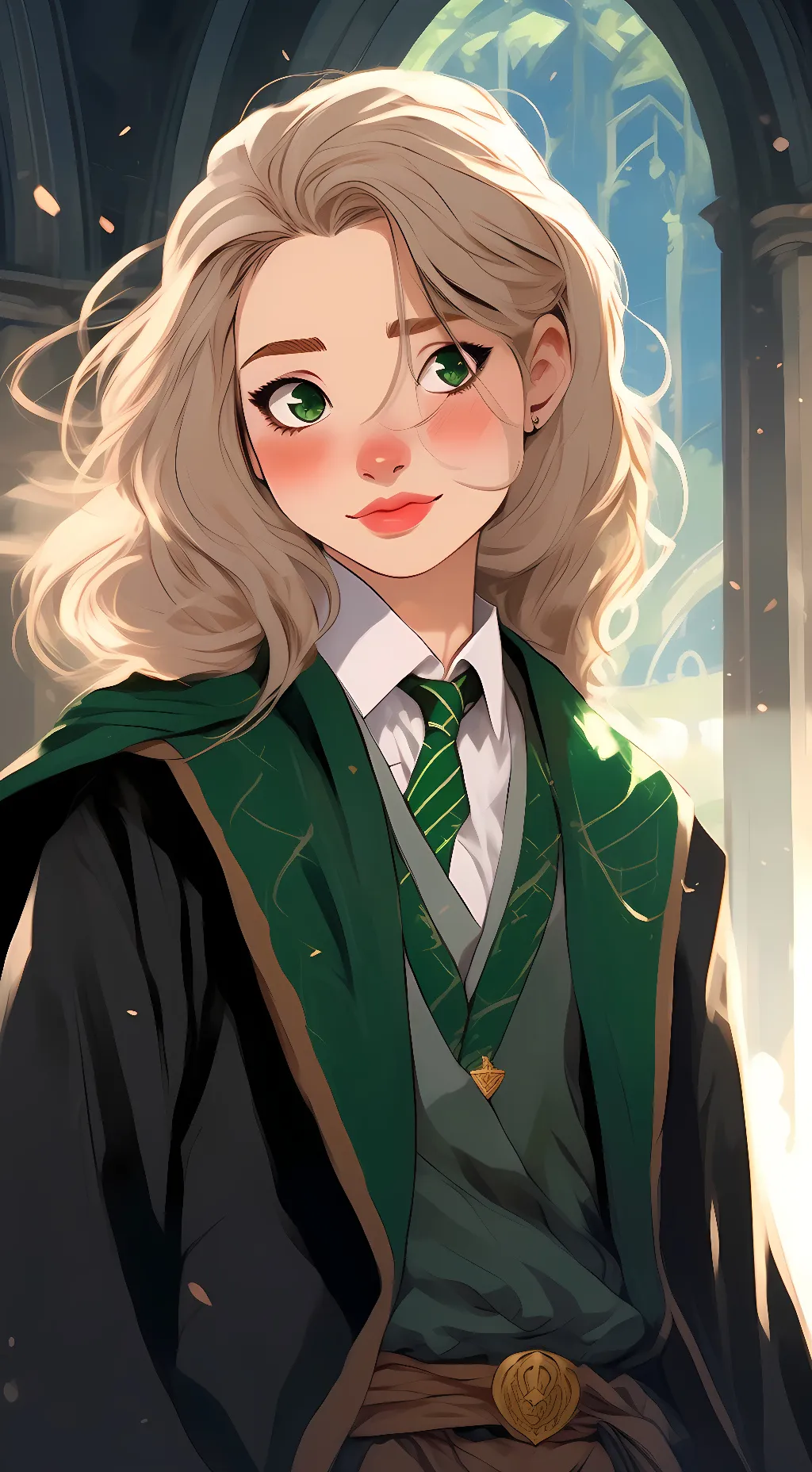 ai character: Belle Scamander background