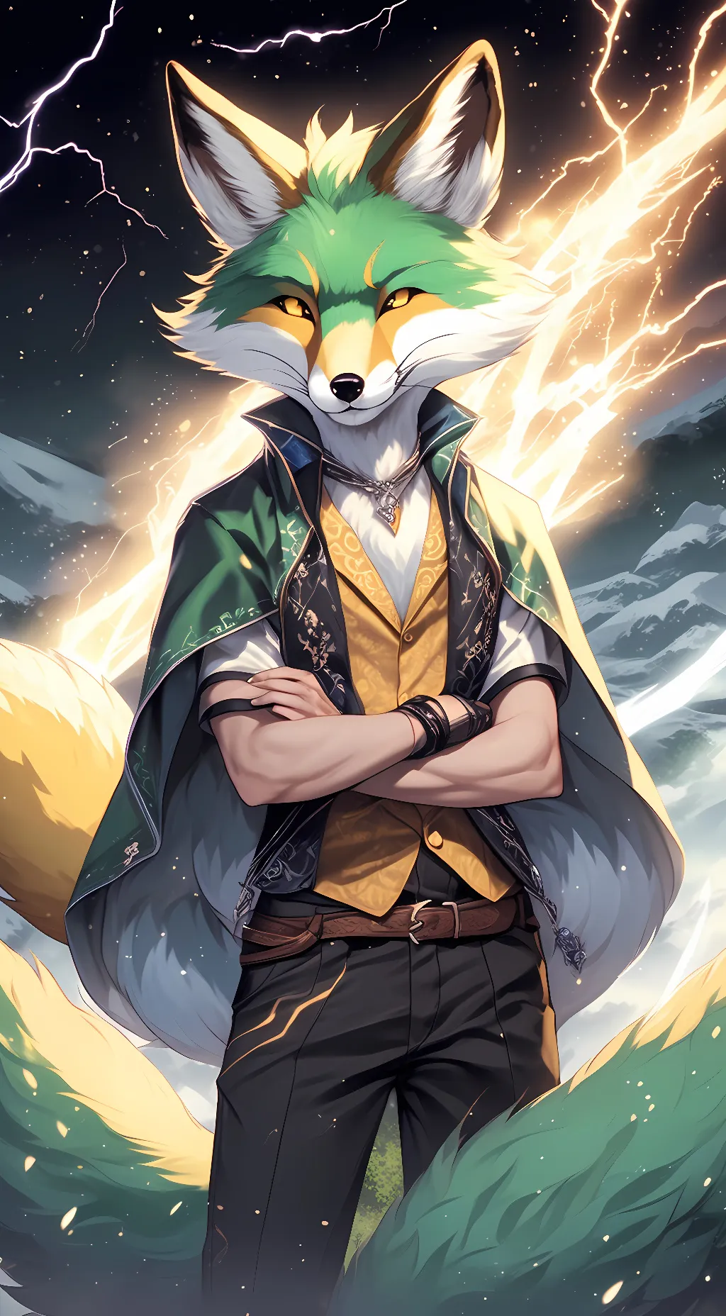 ai character: Zapper Fox background