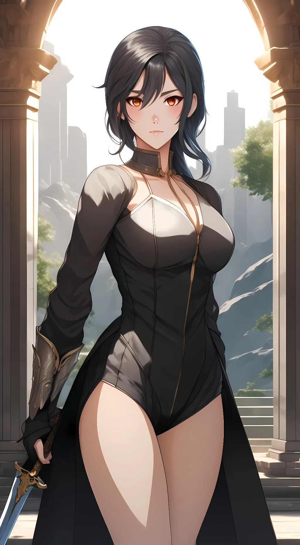 ai character: Midori Lumine background