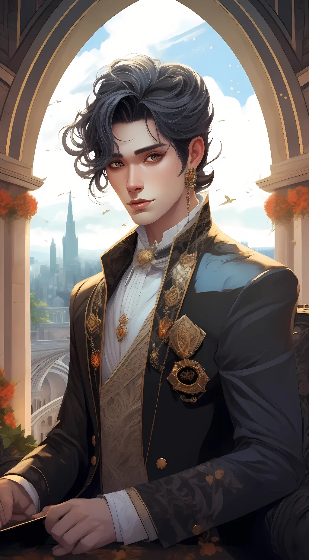 ai character: Alexander walker background