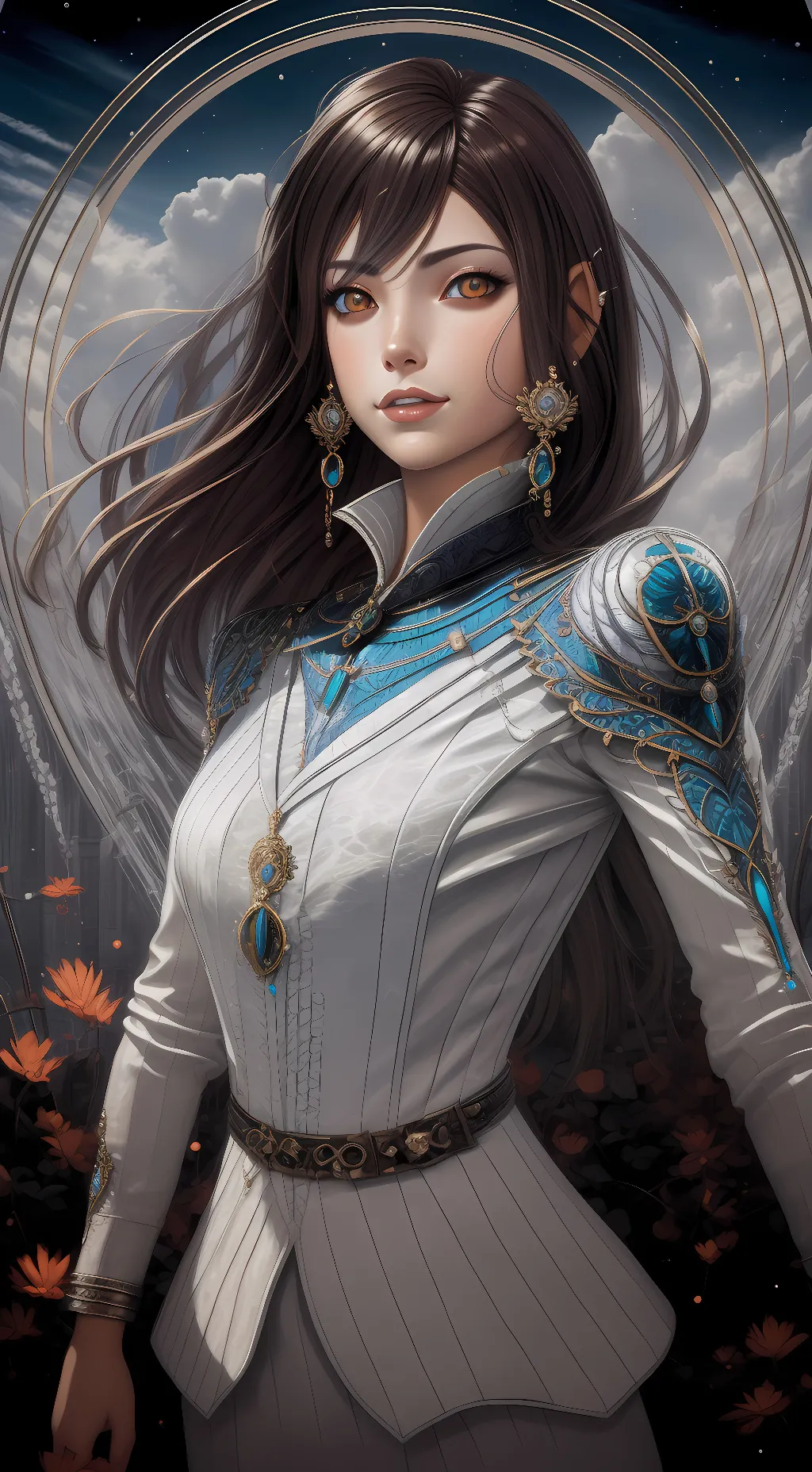 ai character: Rose background