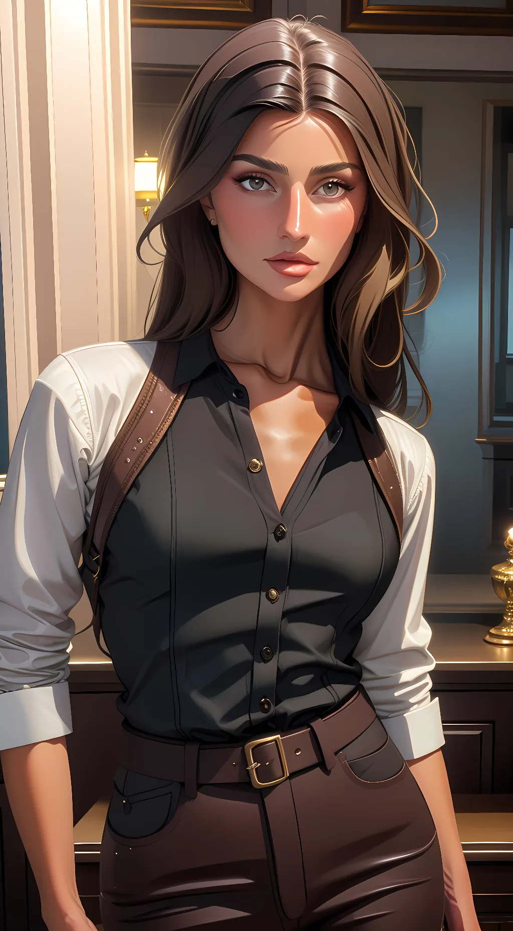 ai character: Amy  background