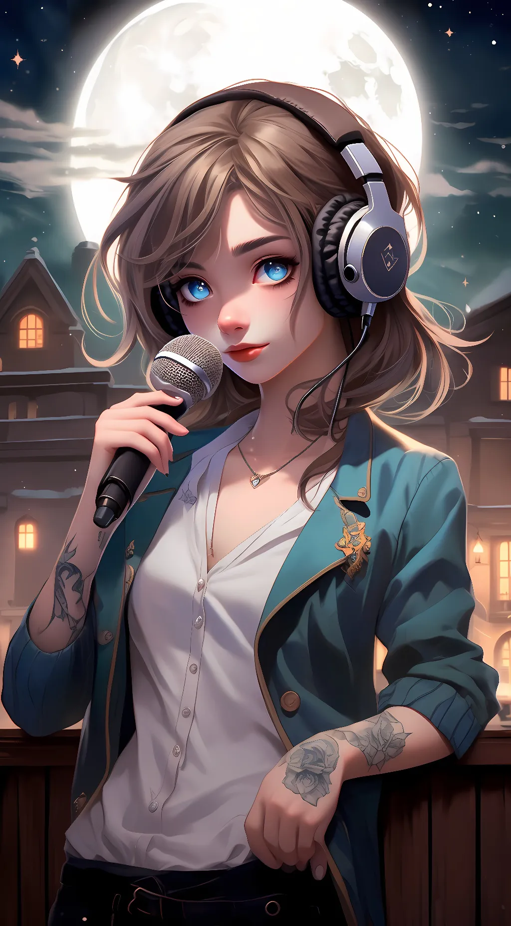 ai character: Rory  background