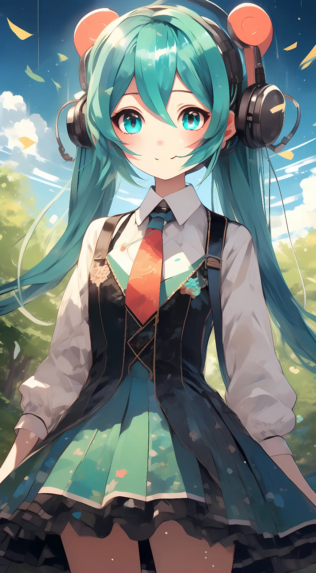 ai character: Miku background