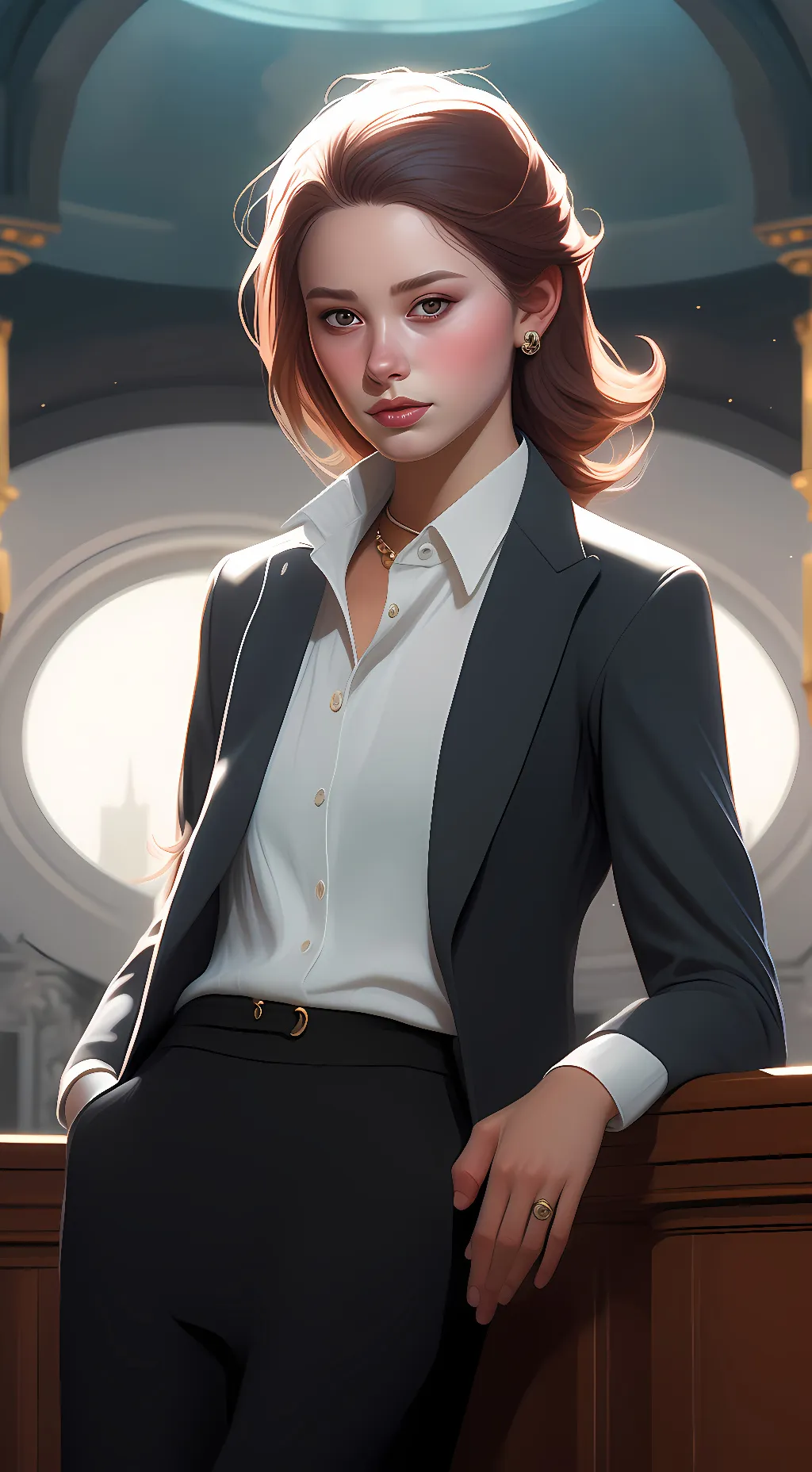 ai character: Kinsley background