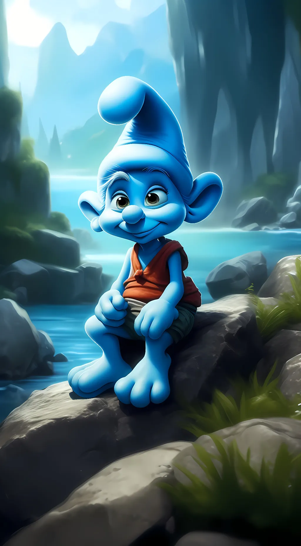 ai character: Smurf background