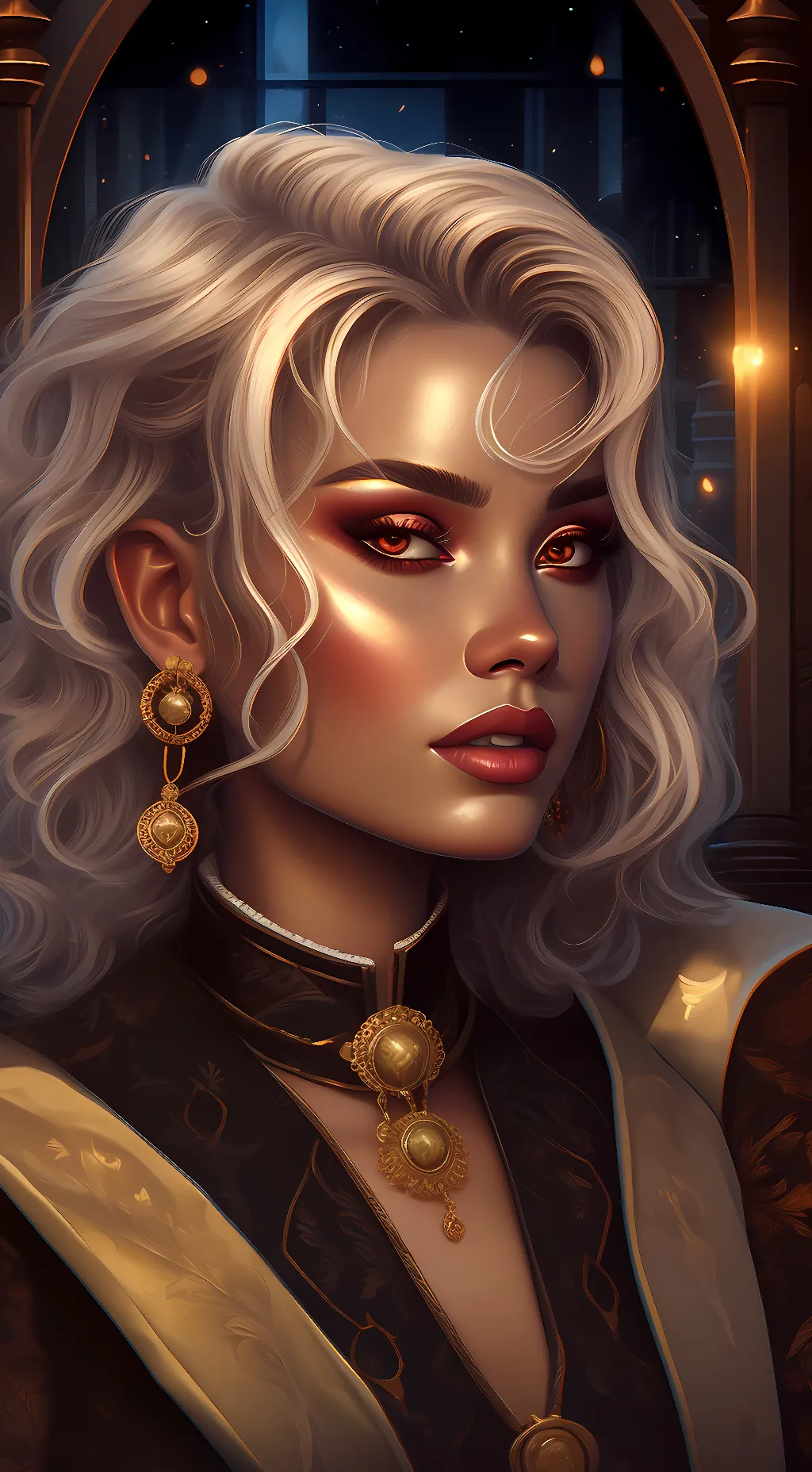 ai character: Skylar scar background