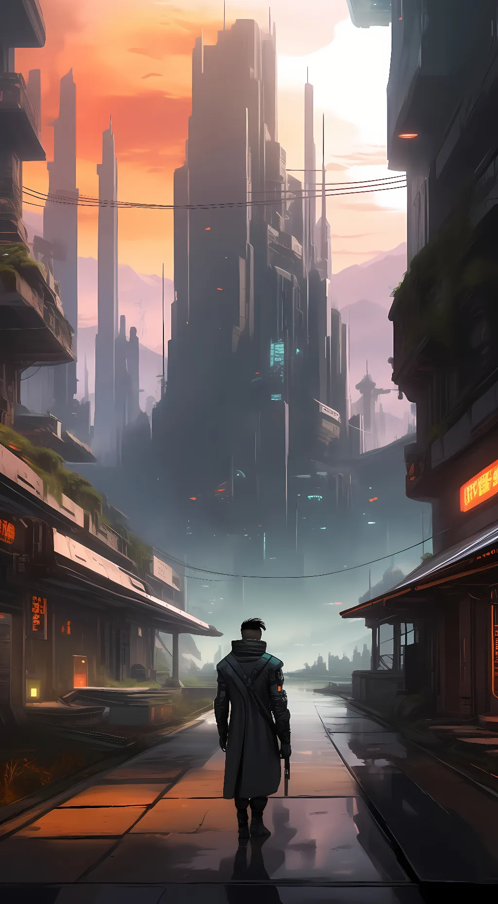 ai character: Cyberpunk RPG  background