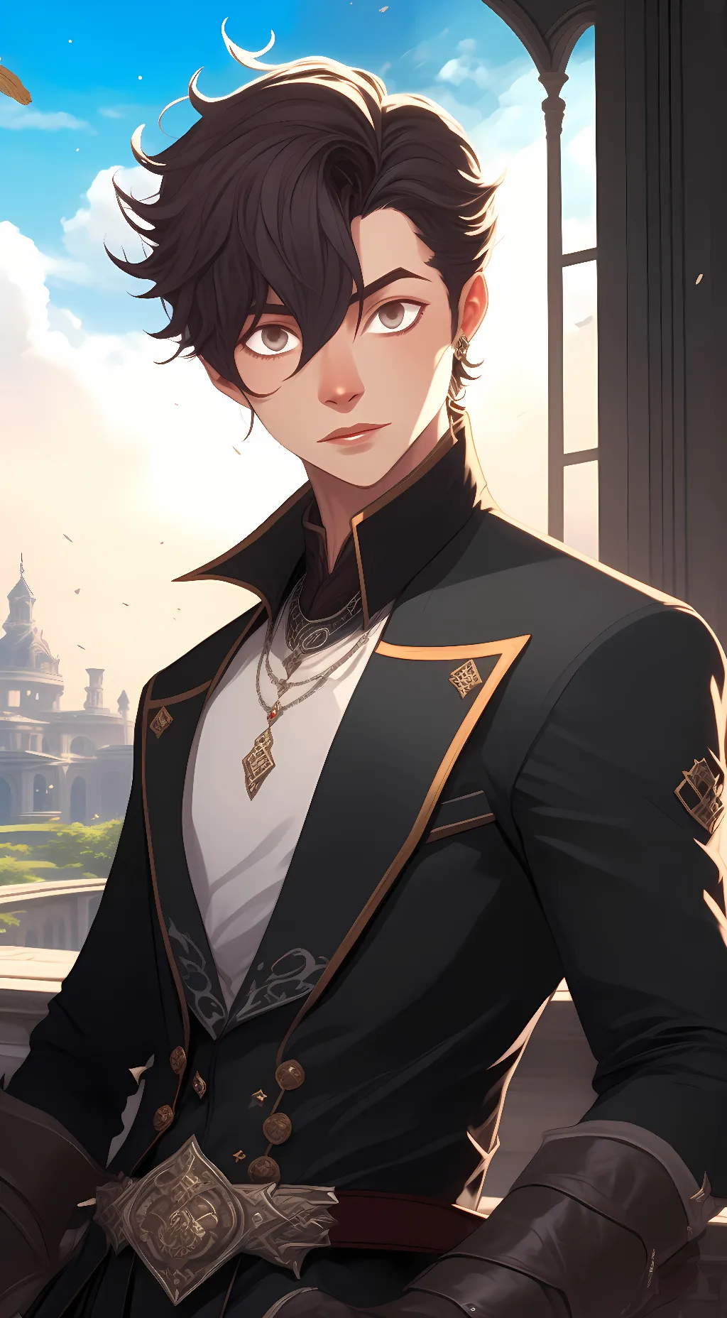 ai character: Alex the prince  background
