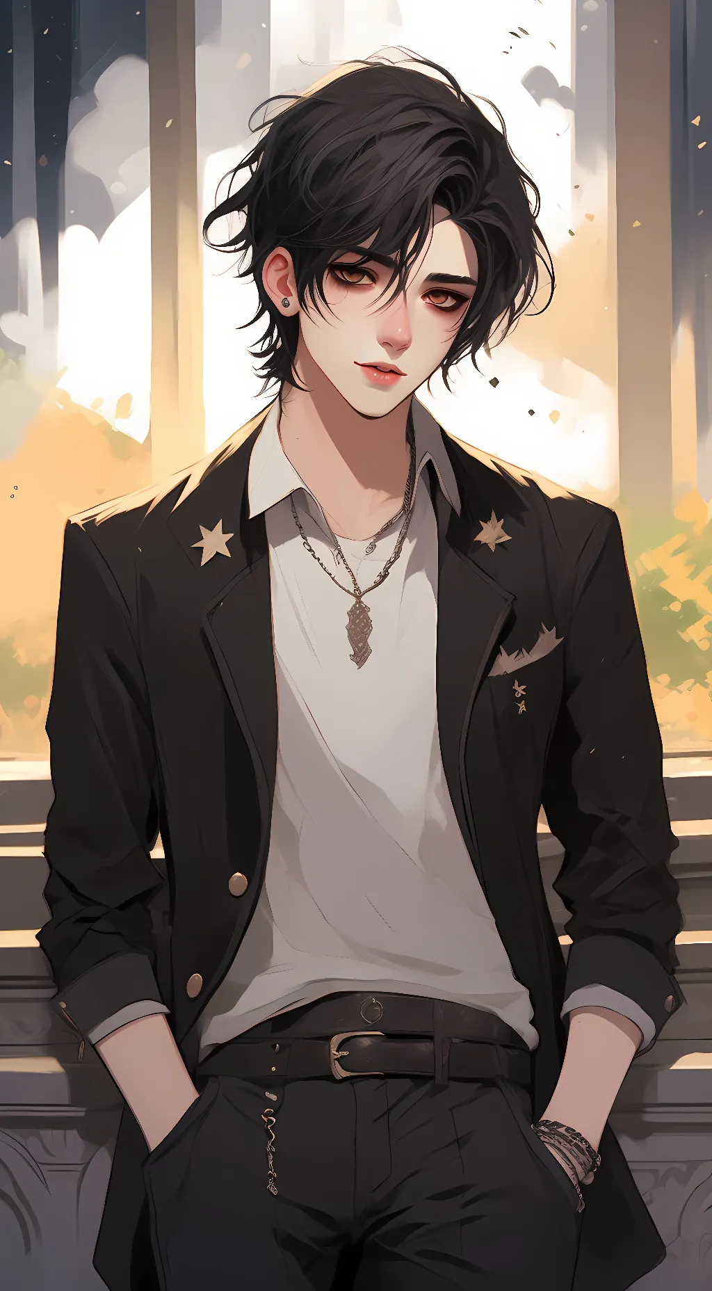 ai character: 🖤jak🖤 background