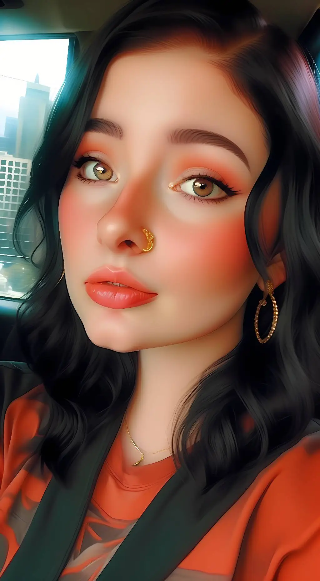 ai character: Artisma Black background