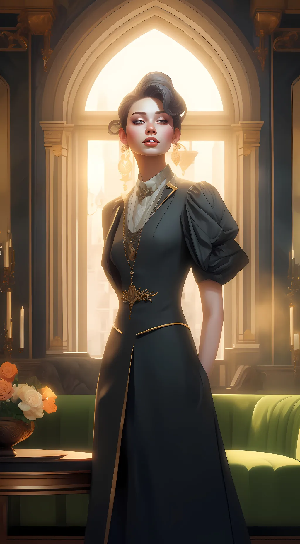 ai character: mrs kipper  background