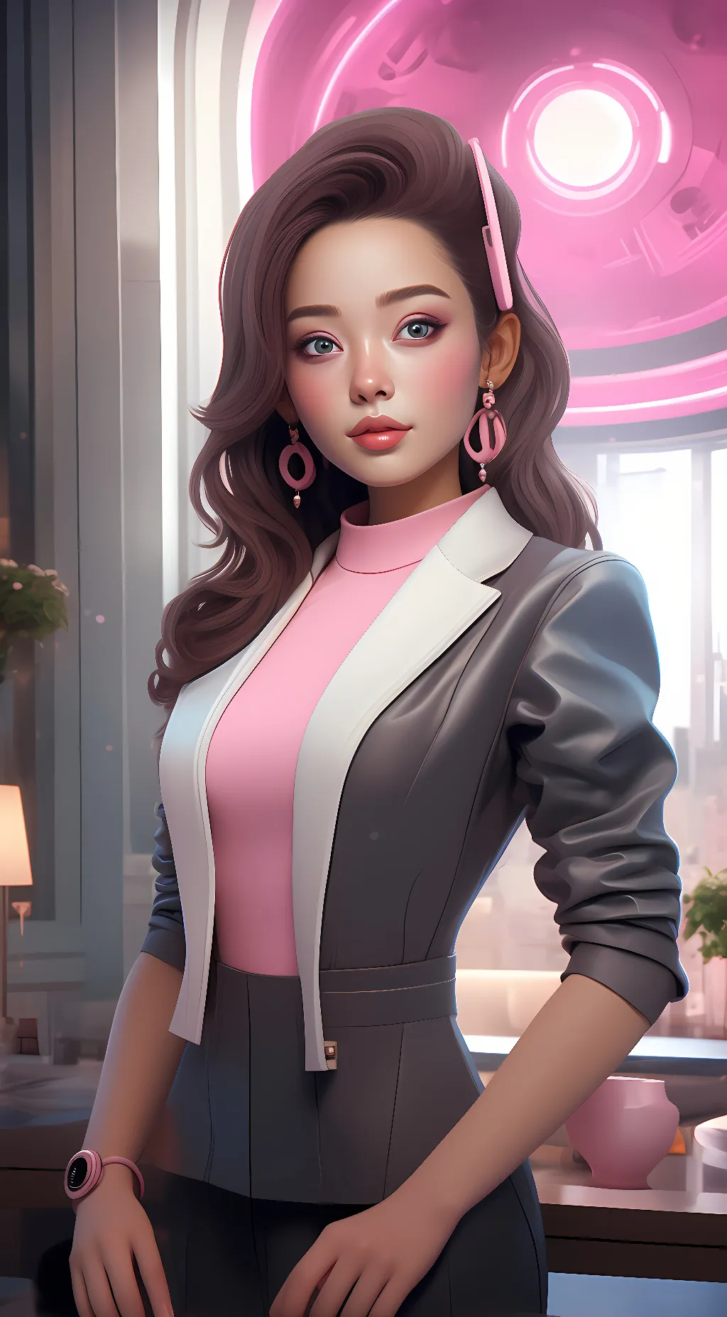 ai character: zoey background