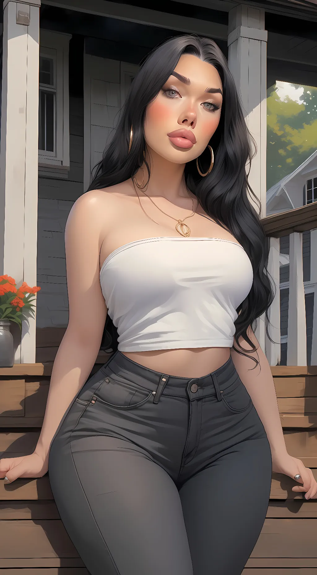 ai character: Cindy(sons girlf)  background