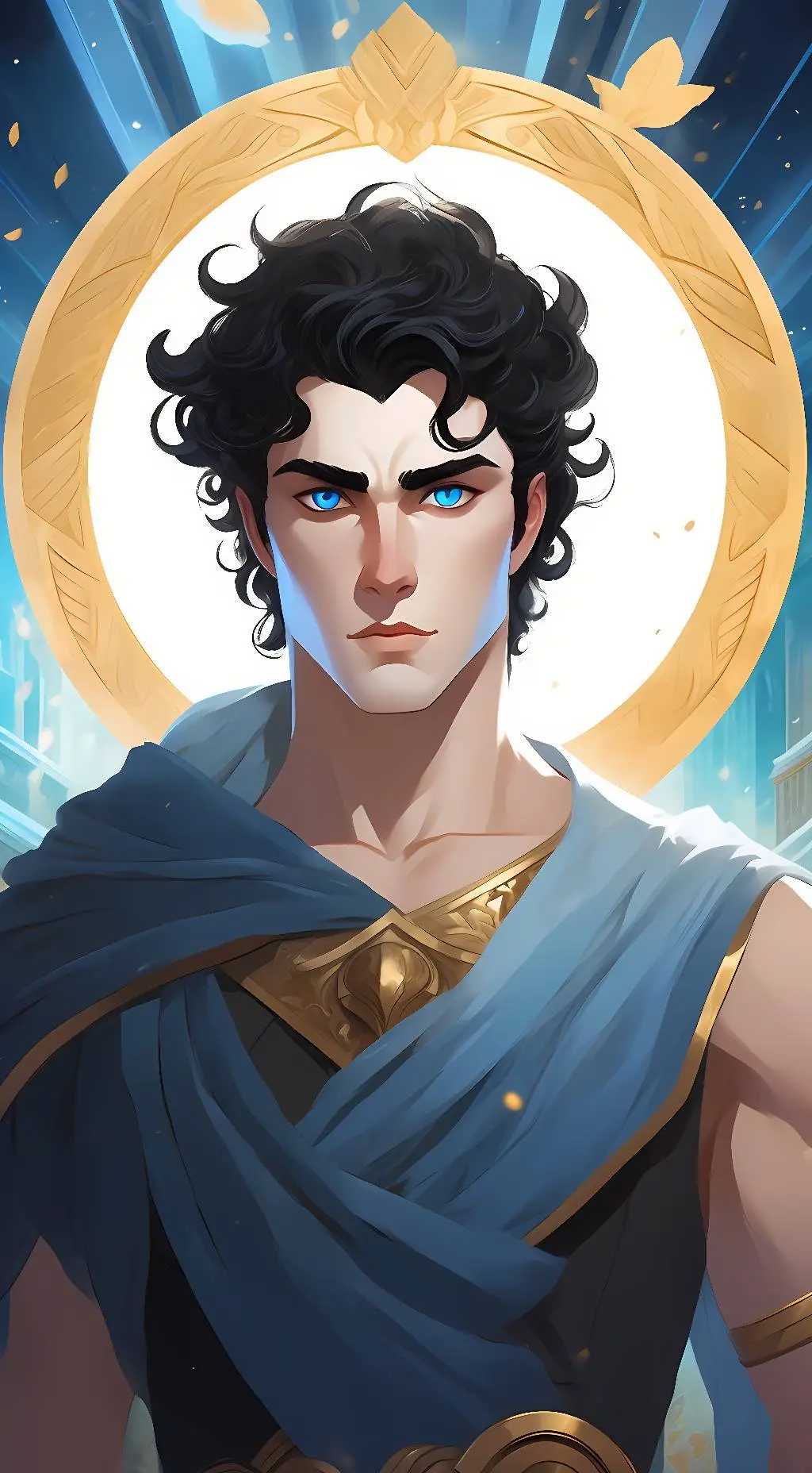 ai character:  hades  background