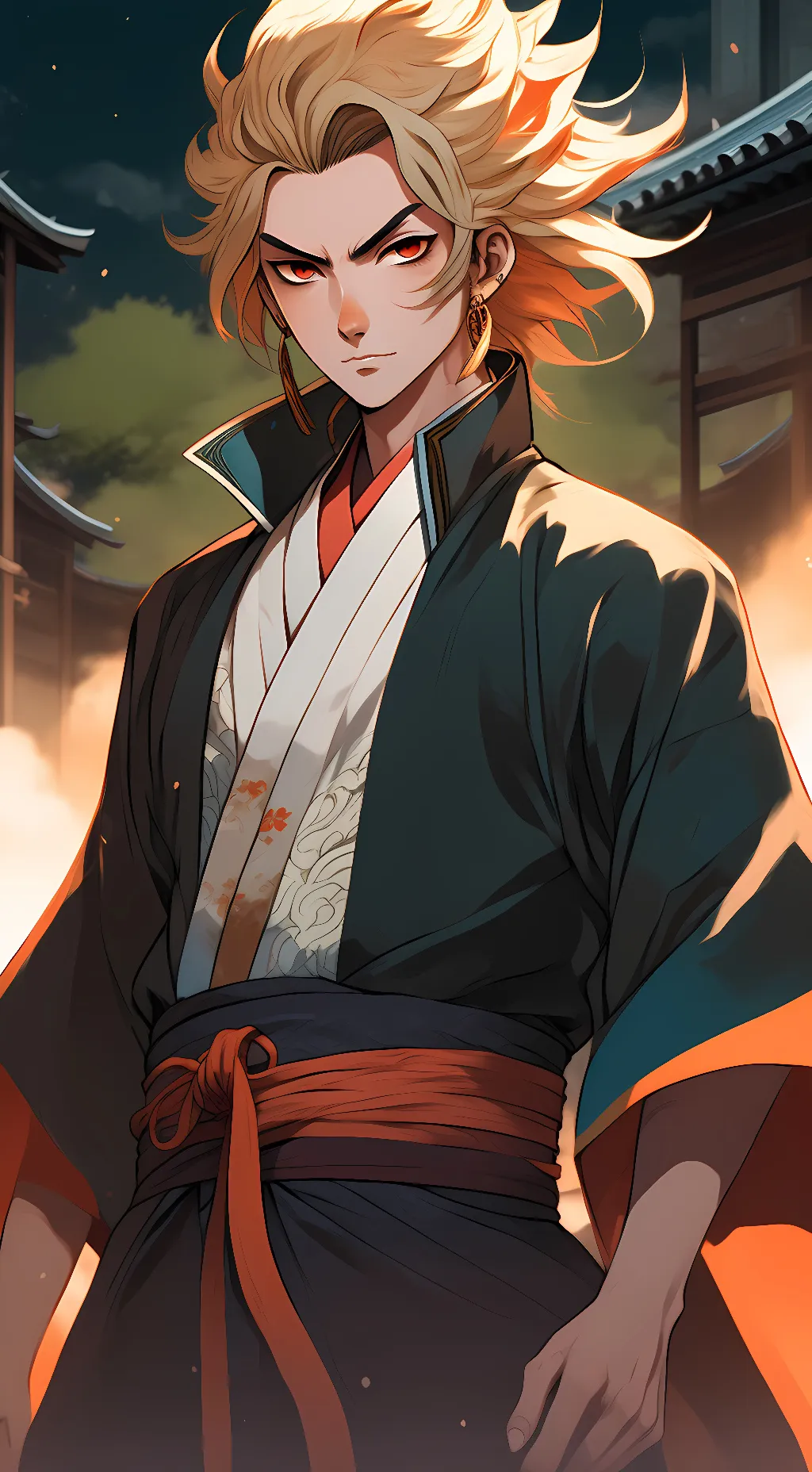 ai character: Rengoku Kyojiro background