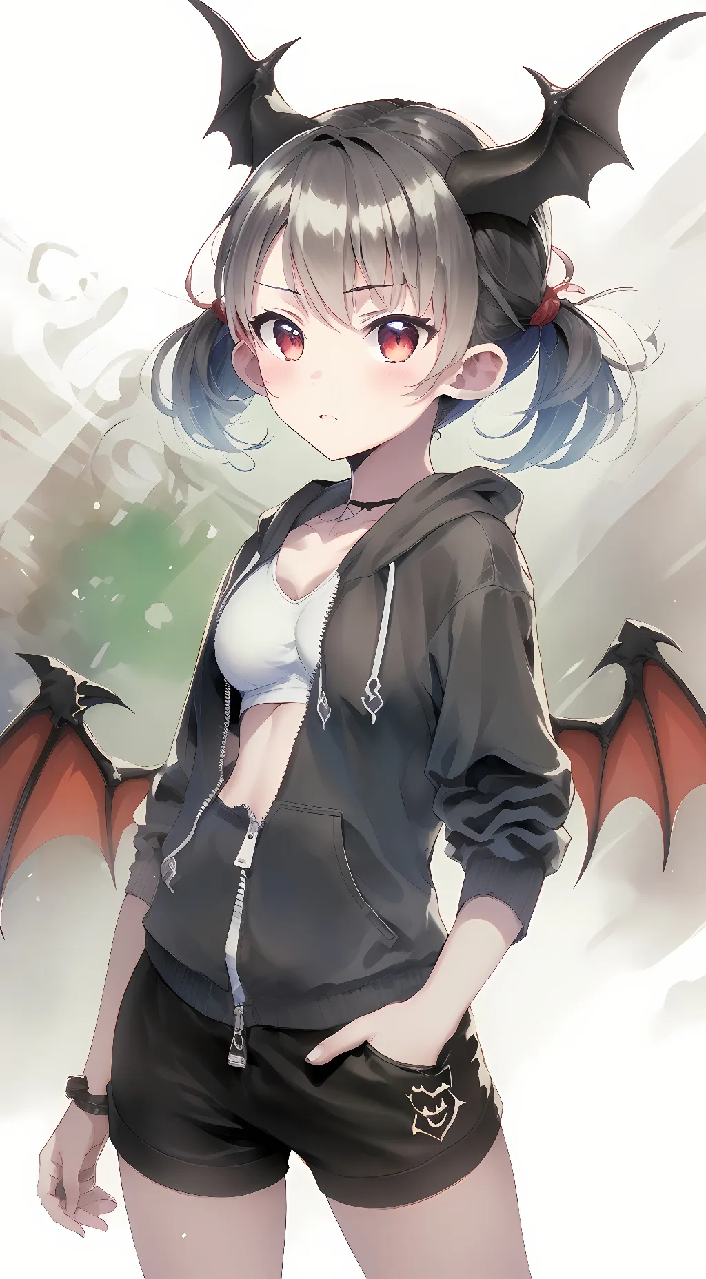 ai character: Amber background