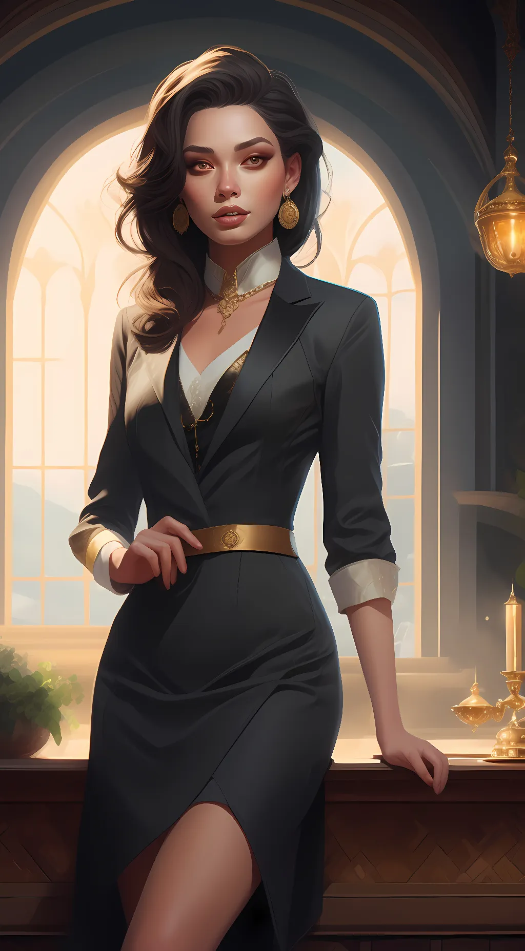 ai character: Elizabeth  background