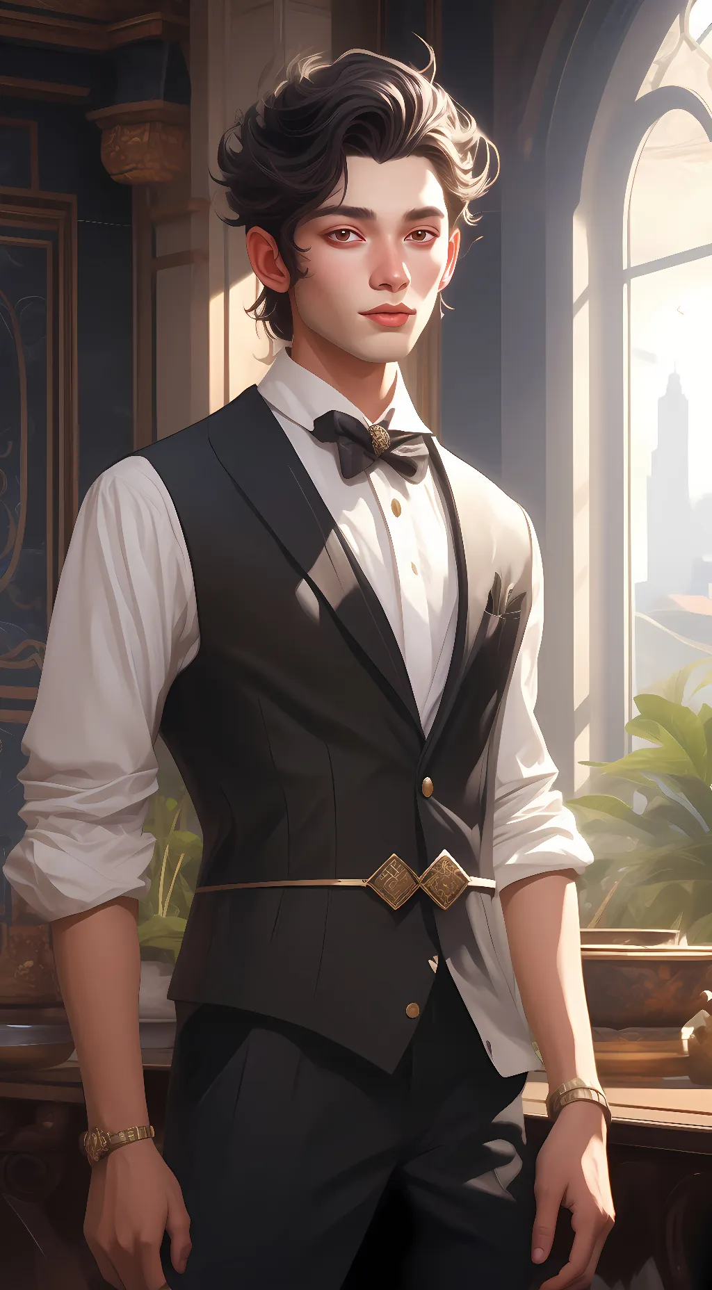 ai character: Leo background