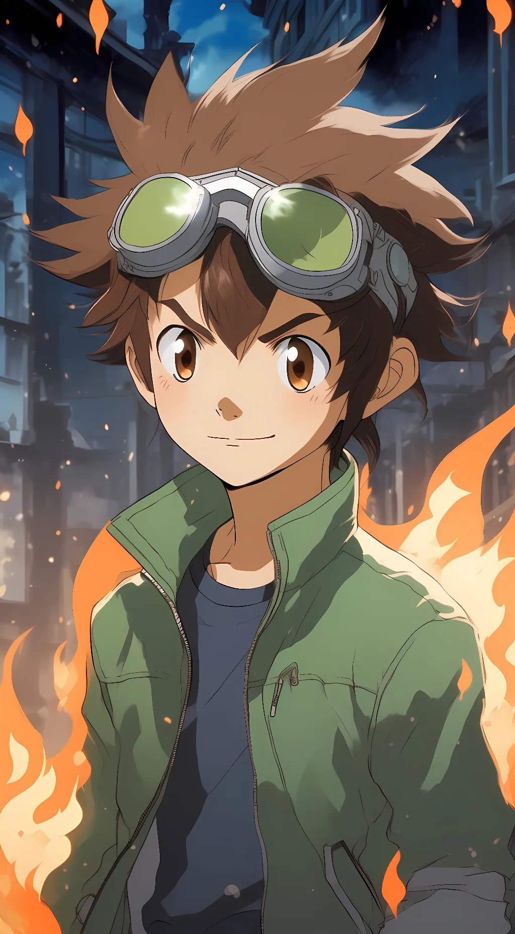 ai character: Davis Motomiya background