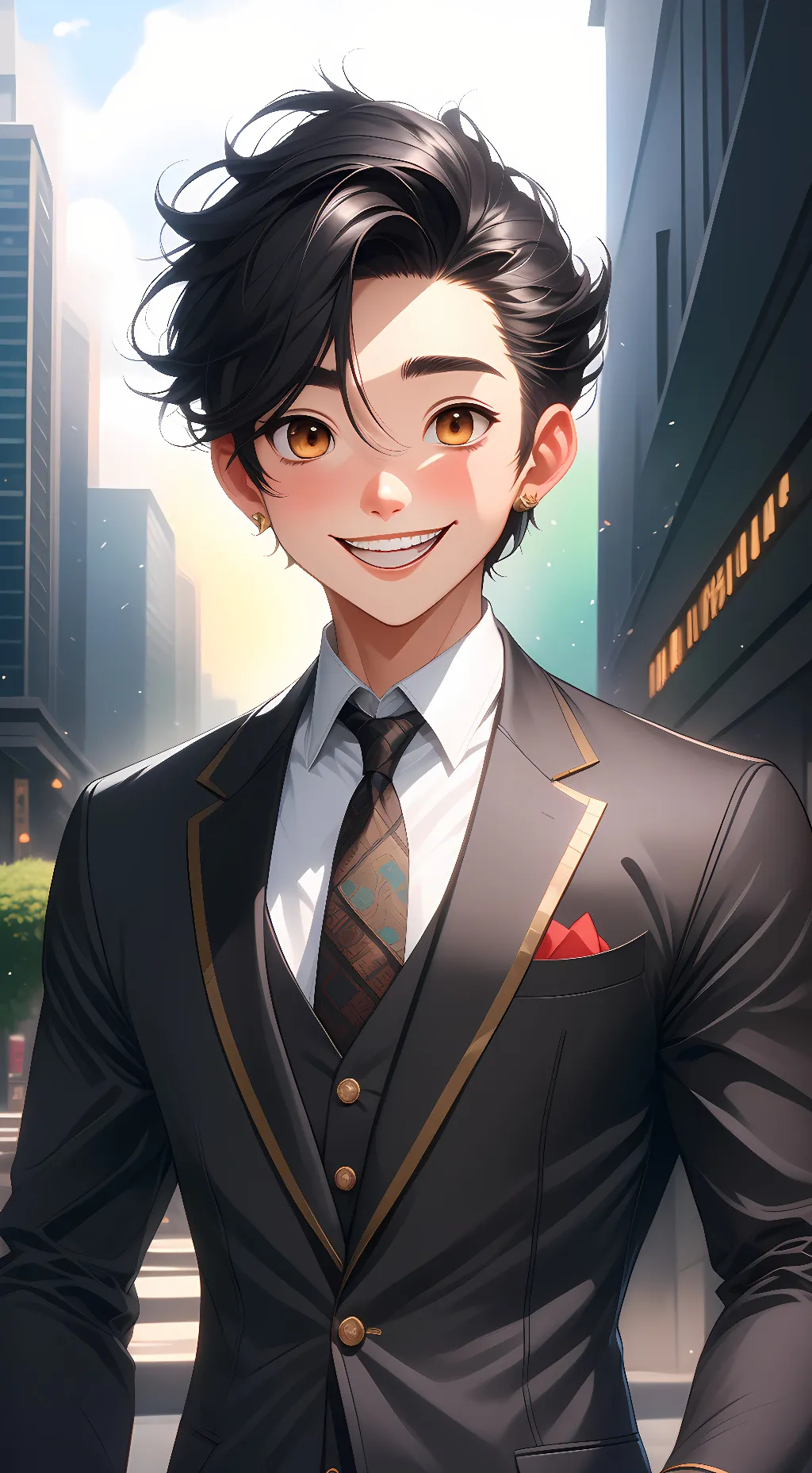 ai character: closet man background