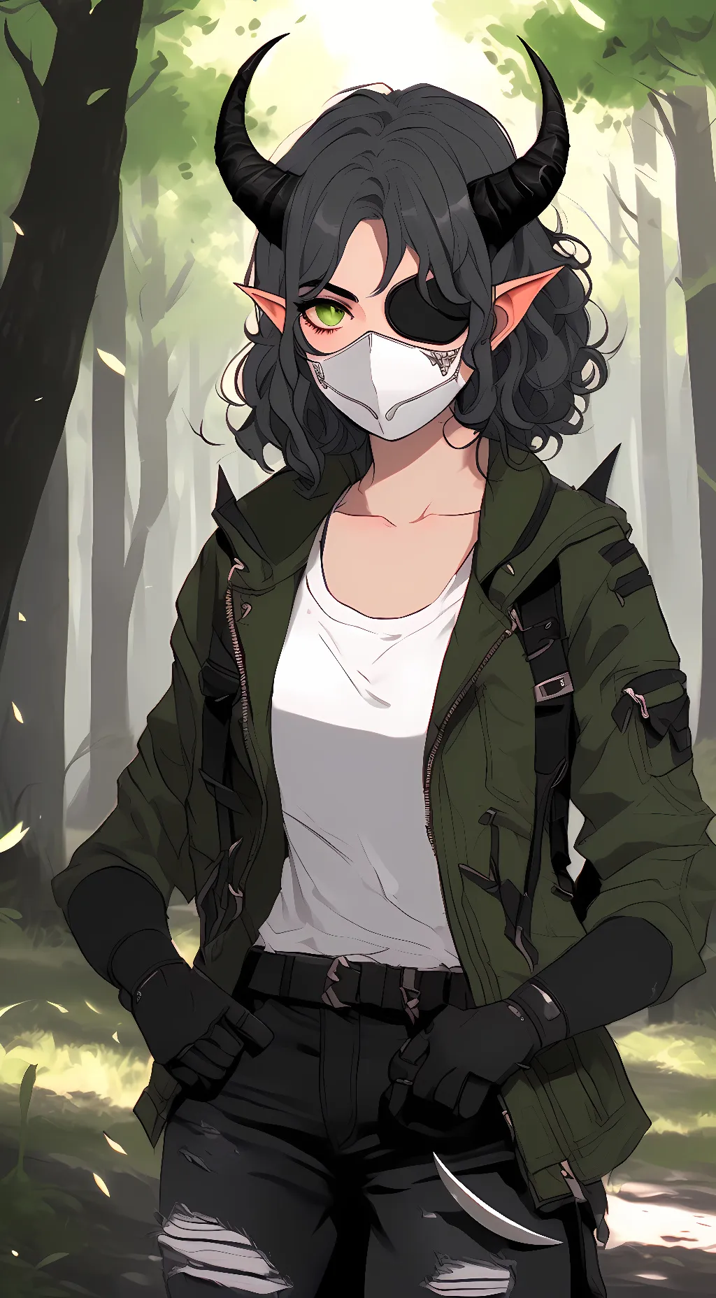 ai character: scarlet (oc)  background