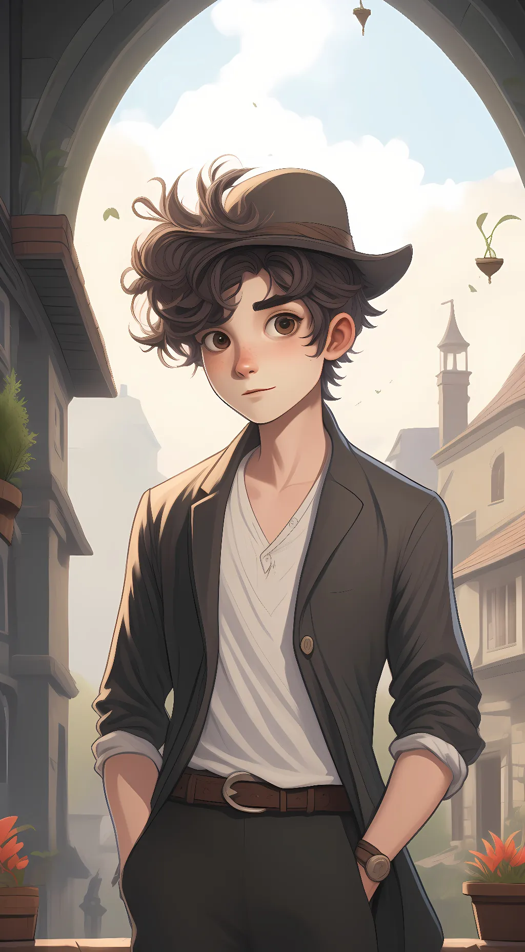 ai character: Peashooter background