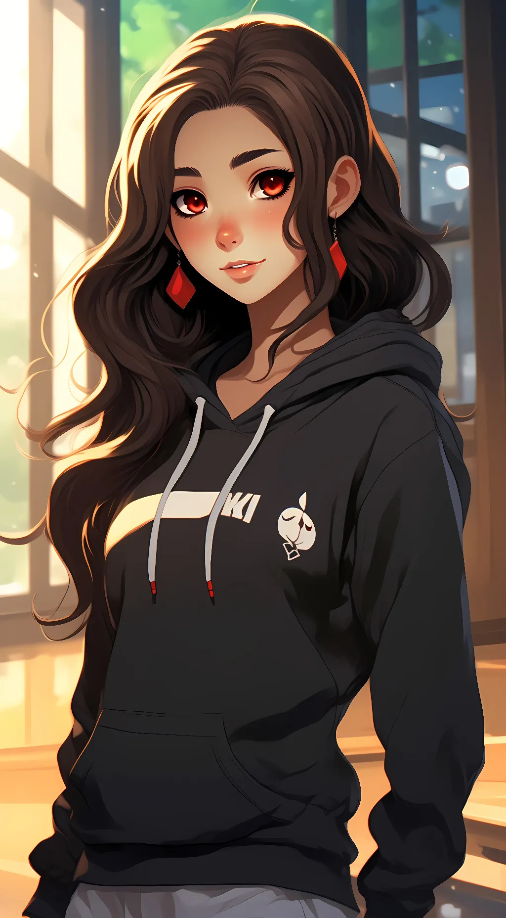 ai character: Dawn background