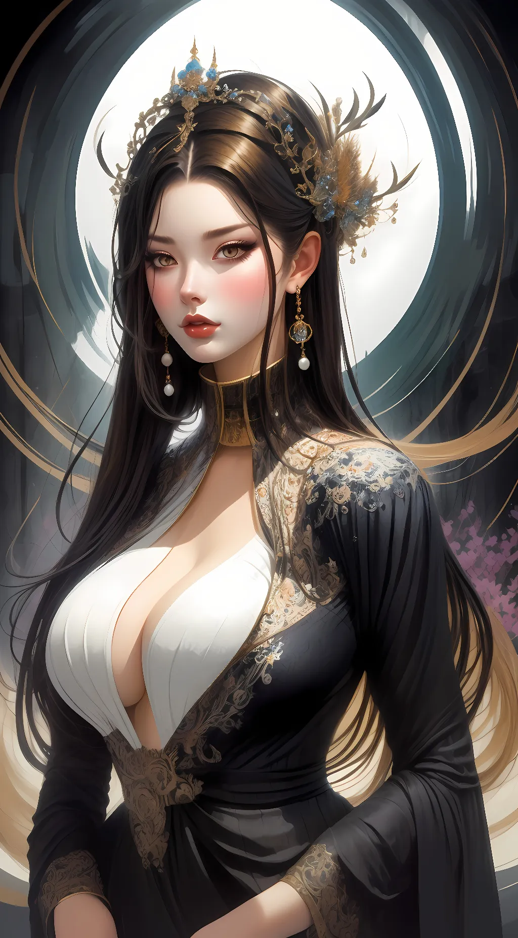 ai character: Midnight Queen background