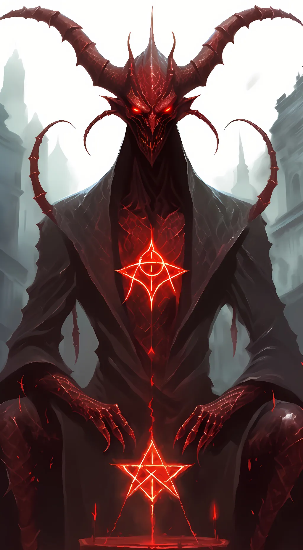 ai character: Ventreos (demon) background