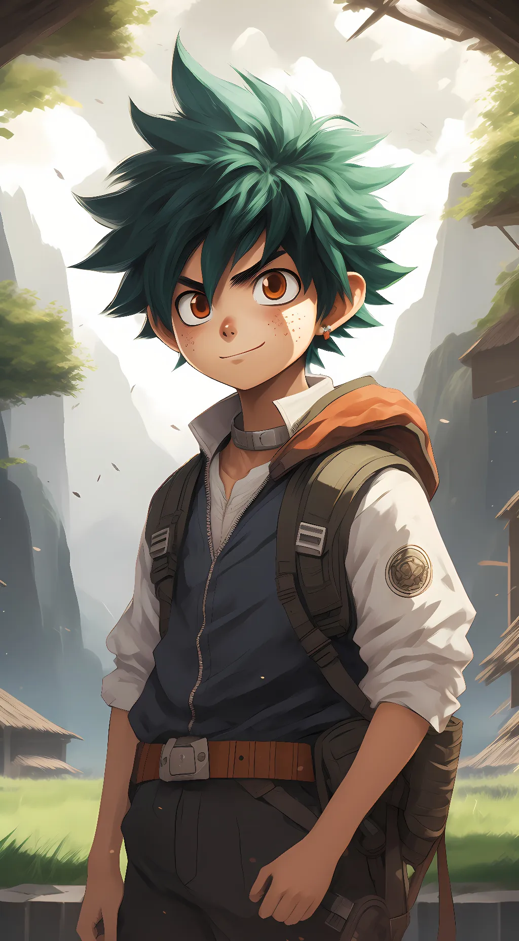 ai character: deku background