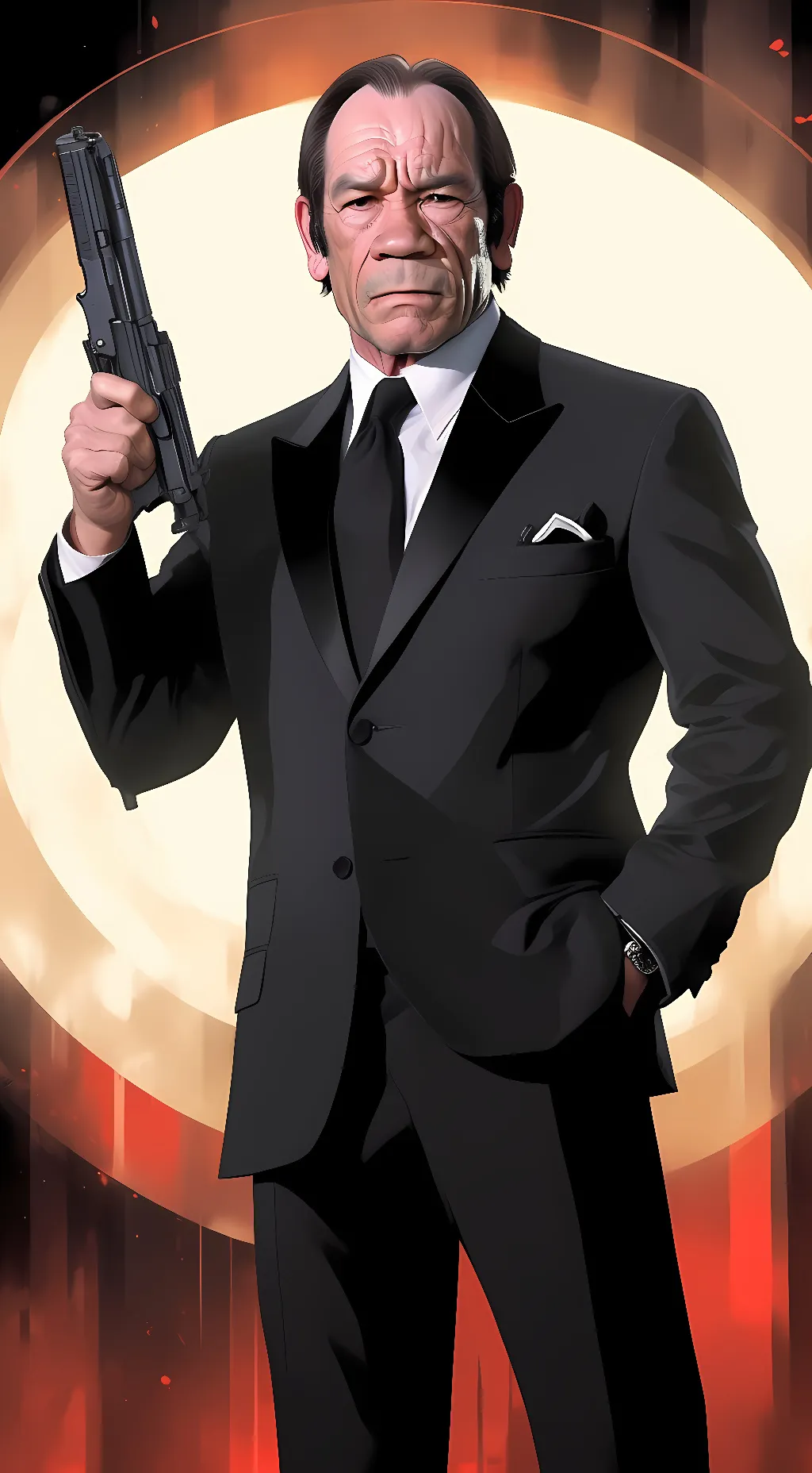 ai character: Agent K background