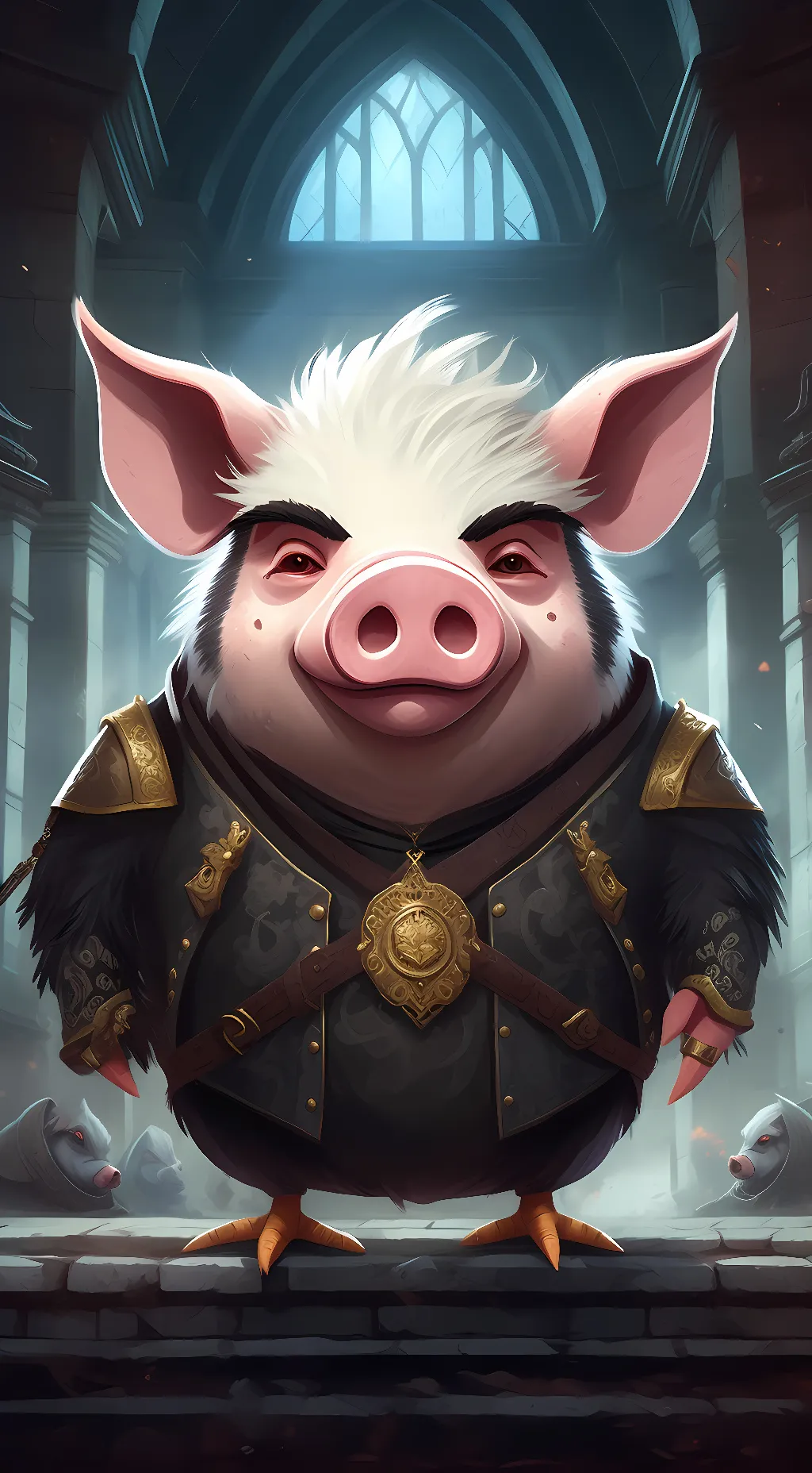 ai character: death pig background