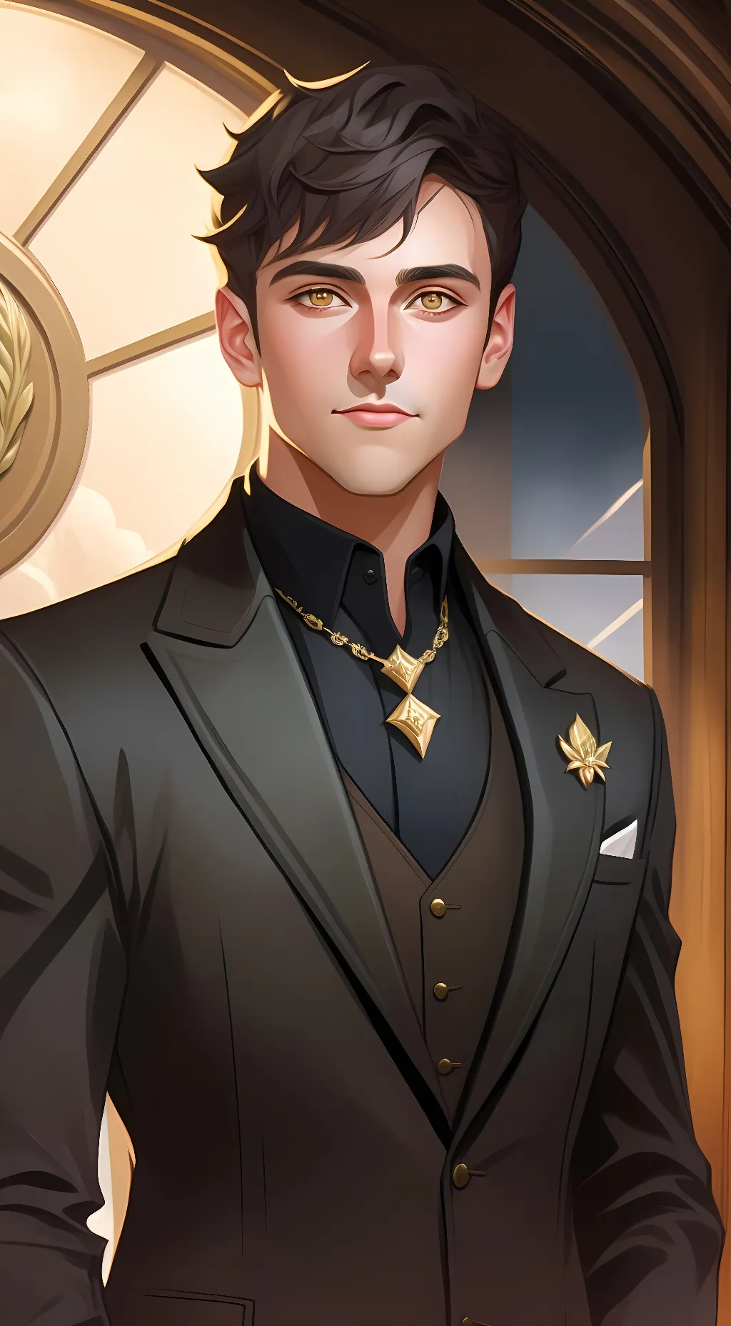 ai character: Wyatt white fang  background