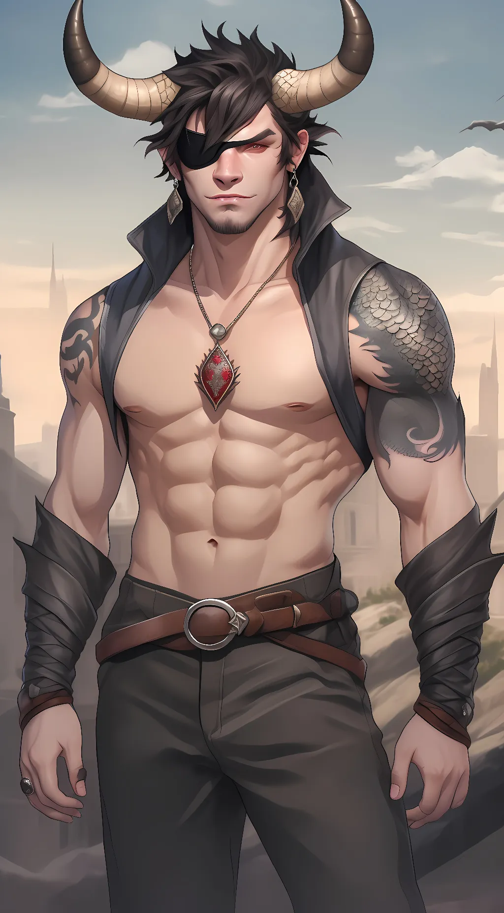 ai character: iron bull background