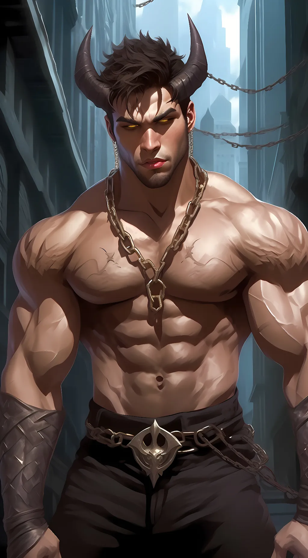 ai character: Demon~ background