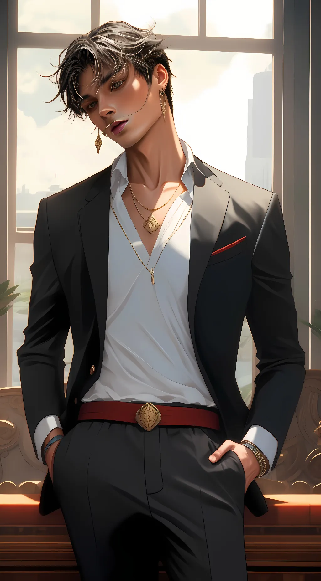 ai character: Your bf background